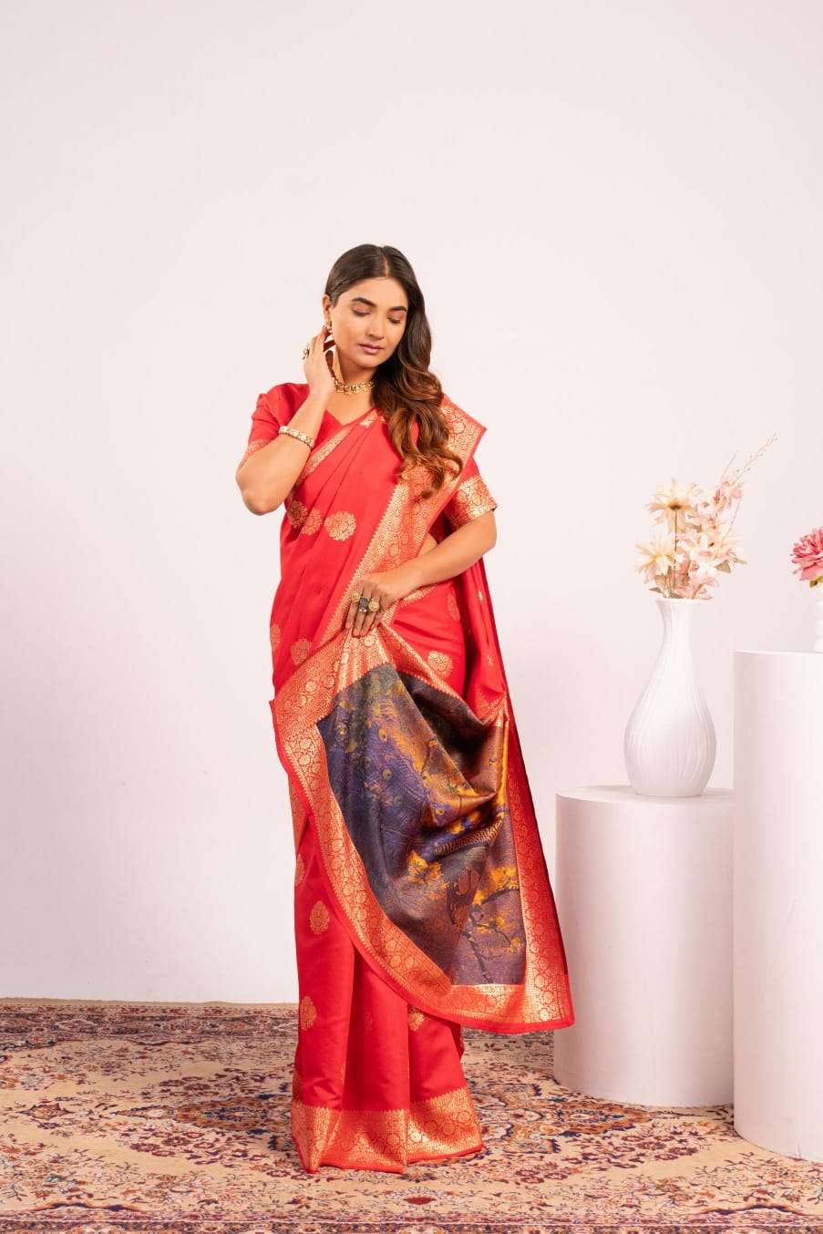 PREMIUM SOFT BANARASI SILK SAREE WITH ZARI BORDER COLLECTION