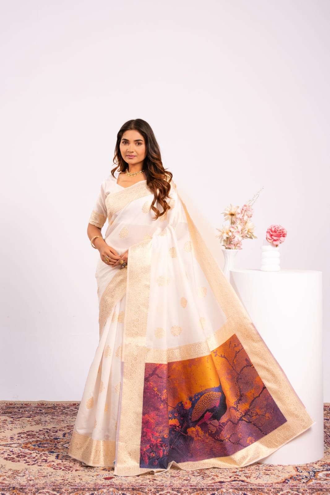 PREMIUM SOFT BANARASI SILK SAREE WITH ZARI BORDER COLLECTION