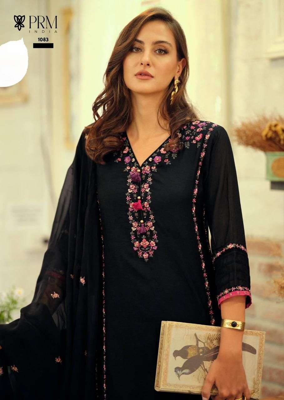 PRM INDIA LAUNCHING NEW CHANDERI FABRIC KURTI SET POORVA CATALOG