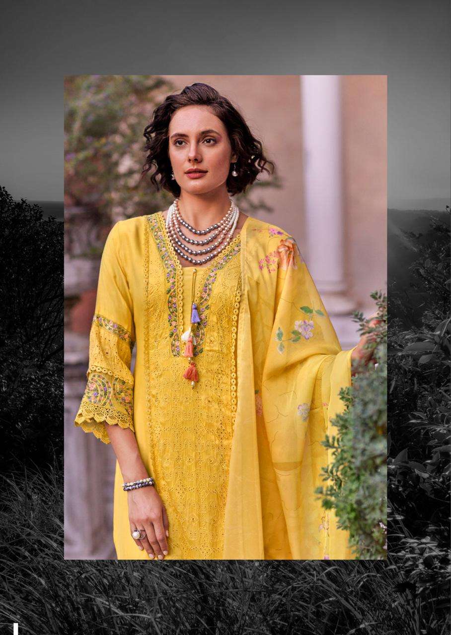 PRM INDIA LAUNCHING NEW PURE MUSLIN FABRIC KURTI SET BRI-ELLE CATALOG