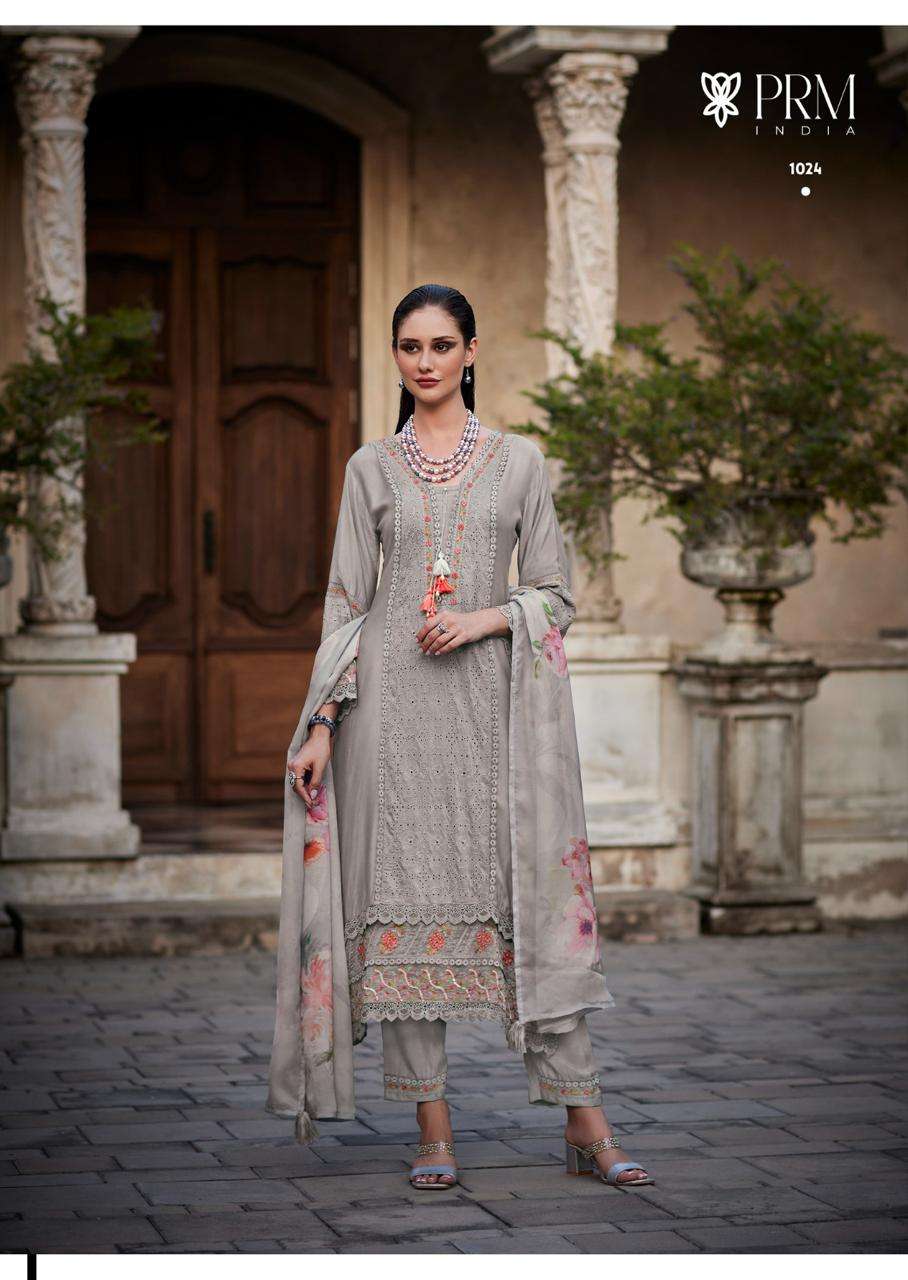 PRM INDIA LAUNCHING NEW PURE MUSLIN FABRIC KURTI SET BRI-ELLE CATALOG
