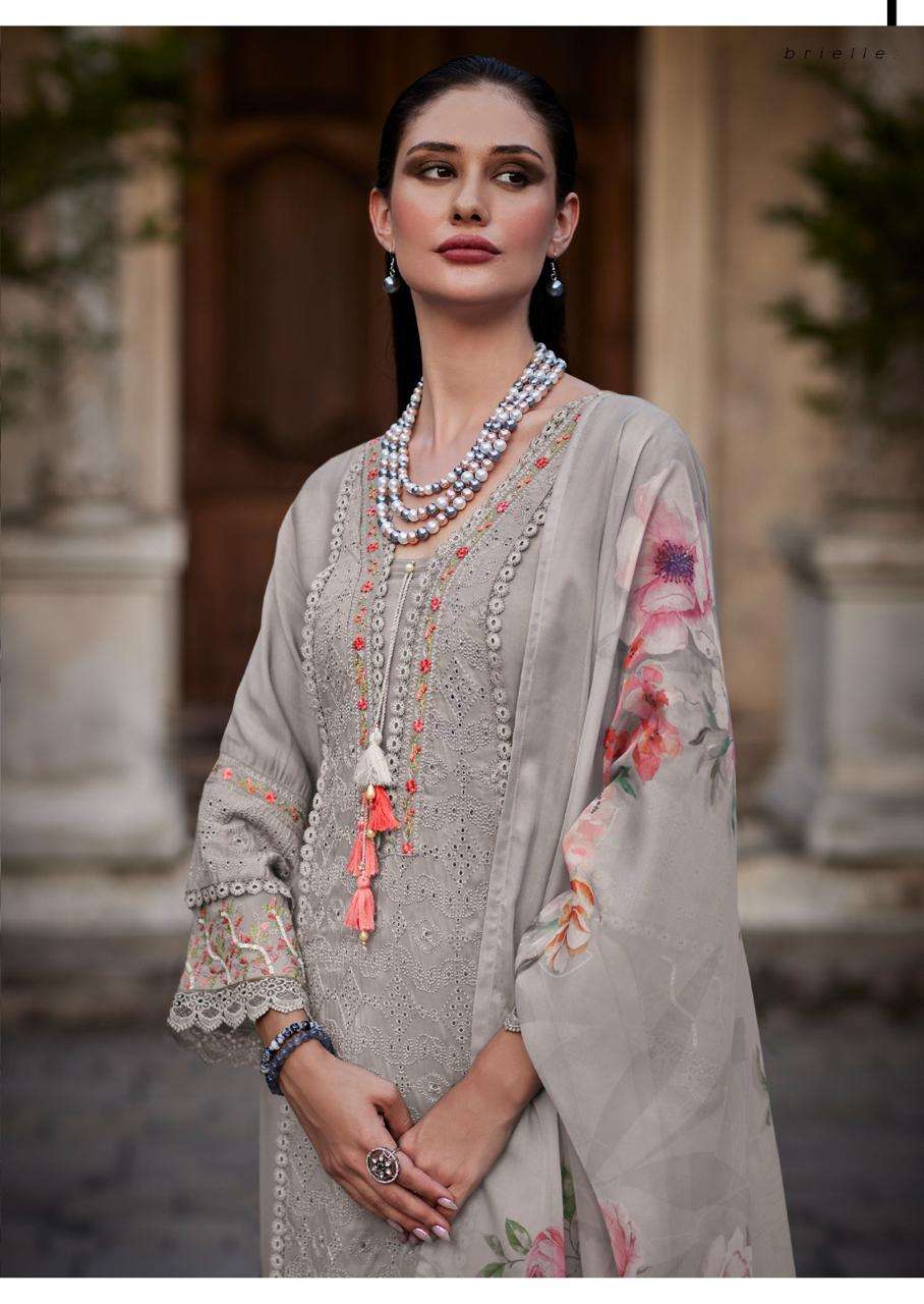 PRM INDIA LAUNCHING NEW PURE MUSLIN FABRIC KURTI SET BRI-ELLE CATALOG