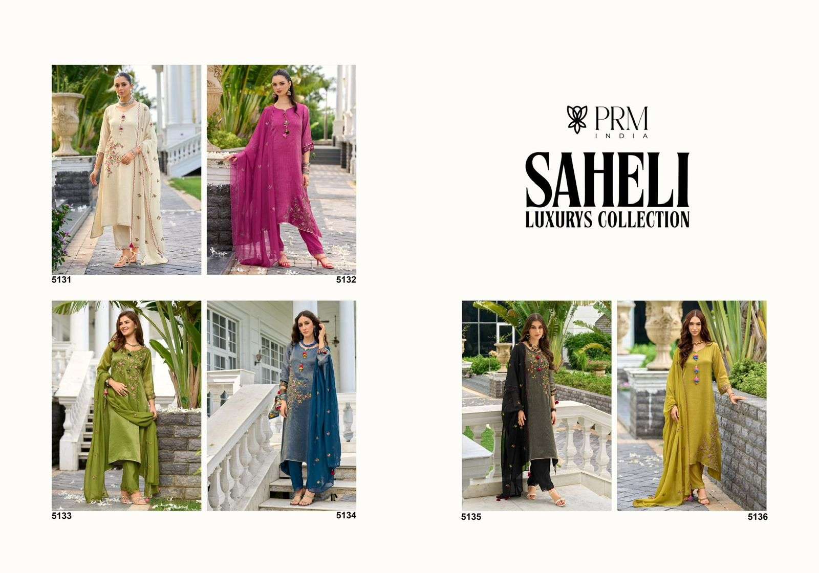 PRM INDIA LAUNCHING NEW PURE RUSSIAN SILK FABRIC KURTI SET SAHELI CATALOG
