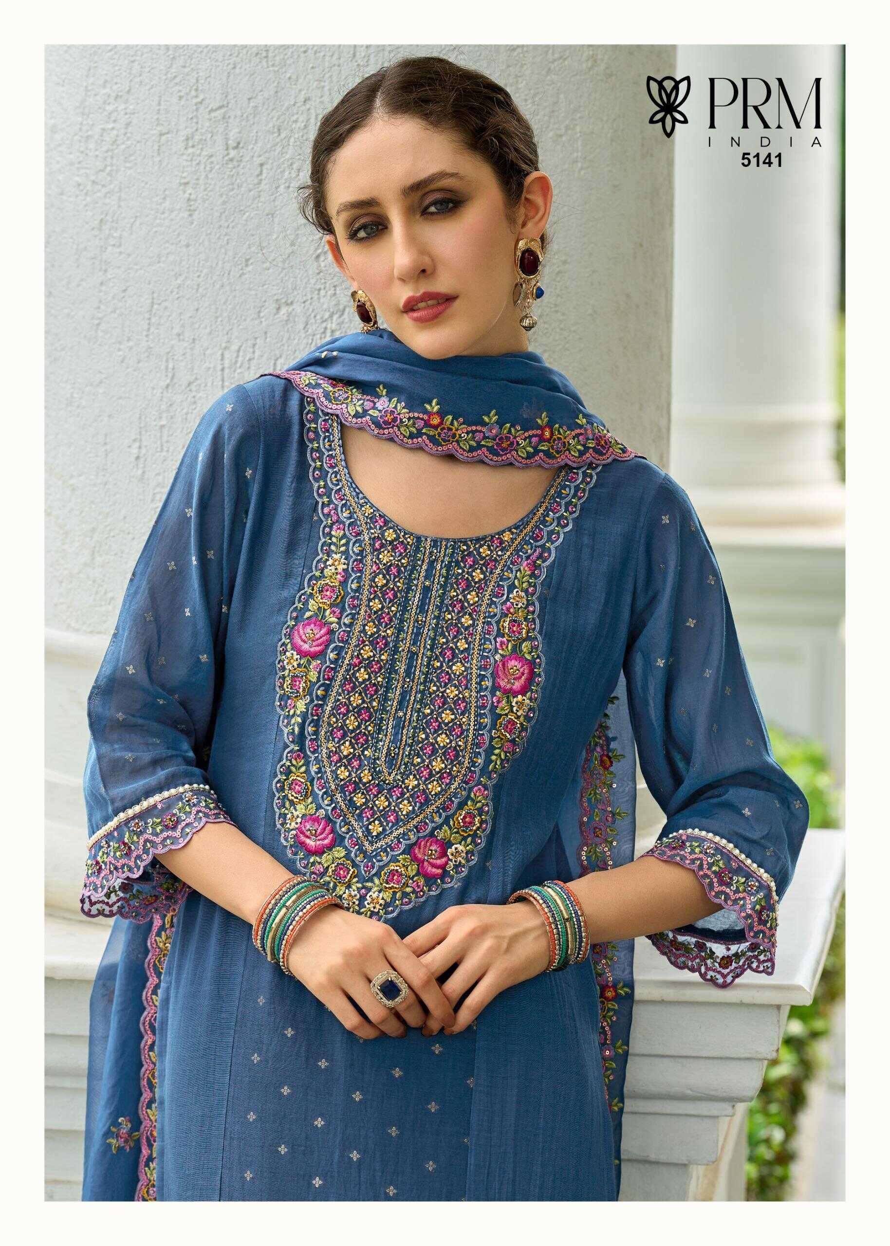 PURE MULL CHANDERI JECARD WITH HAND WORK AND EMBROIDERY KURTI SET BY SAWARIYA