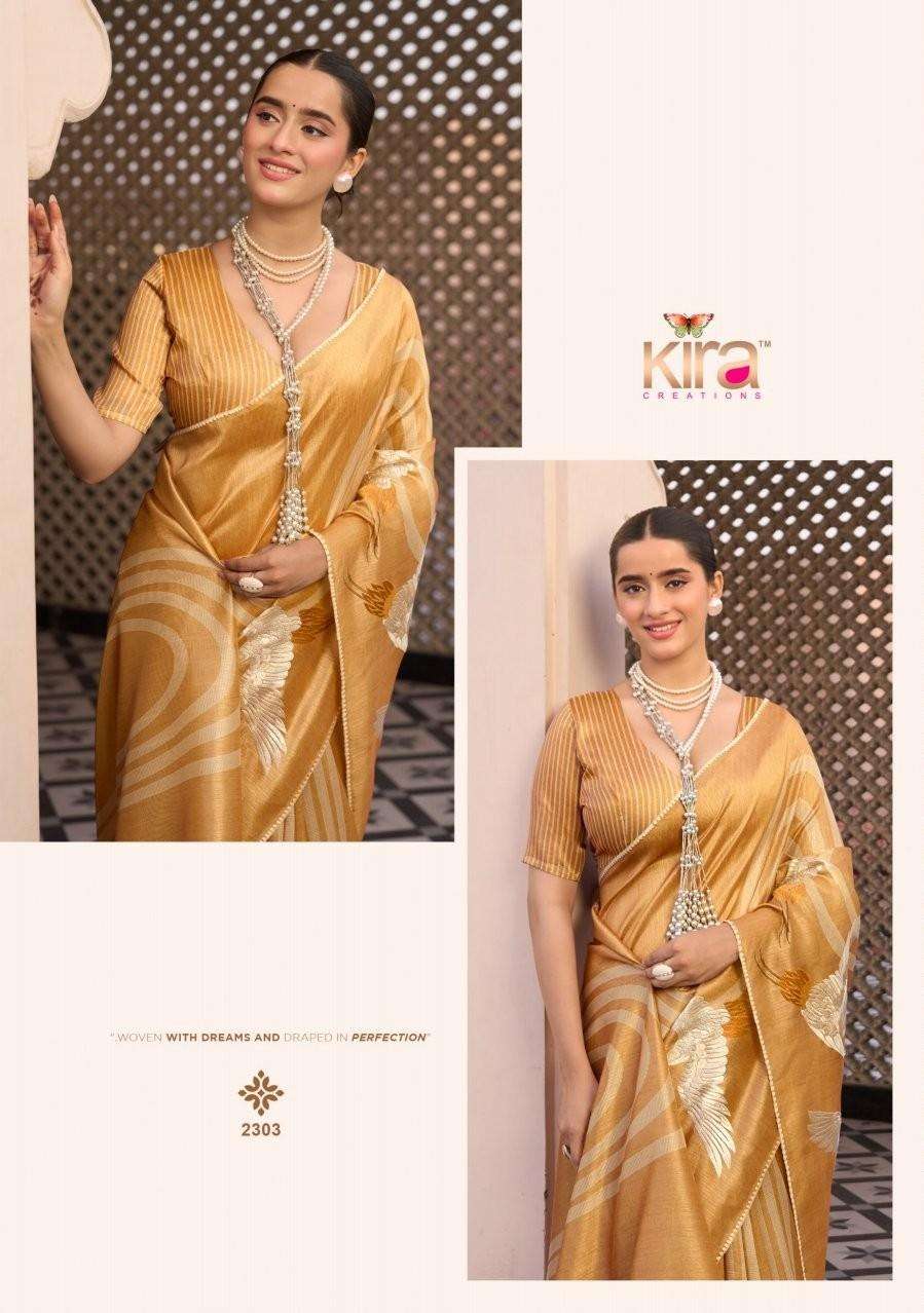 PURE TASAR SILK WITH BEAUTIFUL PALLU DESINGER AND BODY AND DESINGER BLOUSE