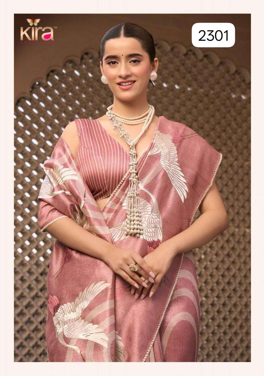 PURE TASAR SILK WITH BEAUTIFUL PALLU DESINGER AND BODY AND DESINGER BLOUSE