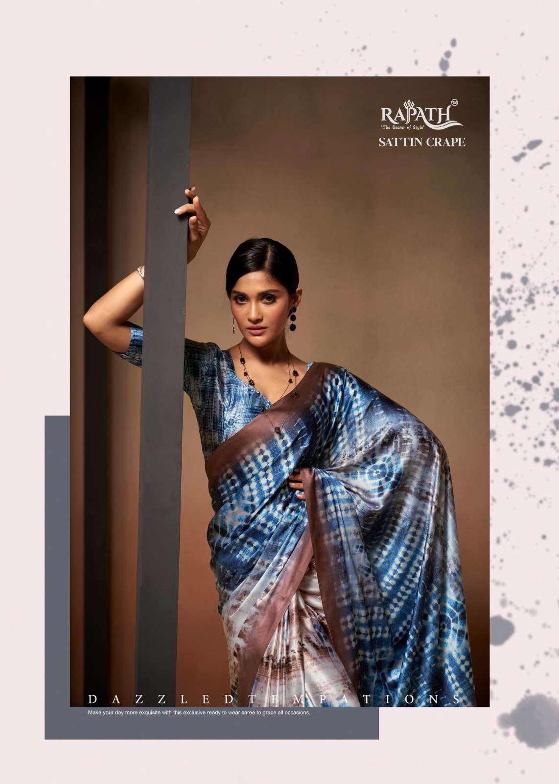RAJPATH LAUNCHING NEW CREPE SILK SAREE BOLLYWOOD SATTIN CATALOG