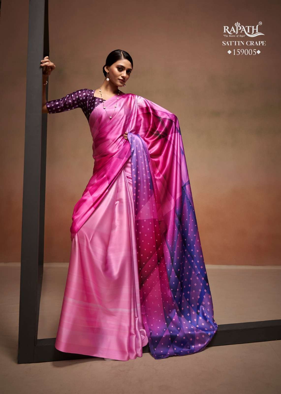 RAJPATH LAUNCHING NEW CREPE SILK SAREE BOLLYWOOD SATTIN CATALOG