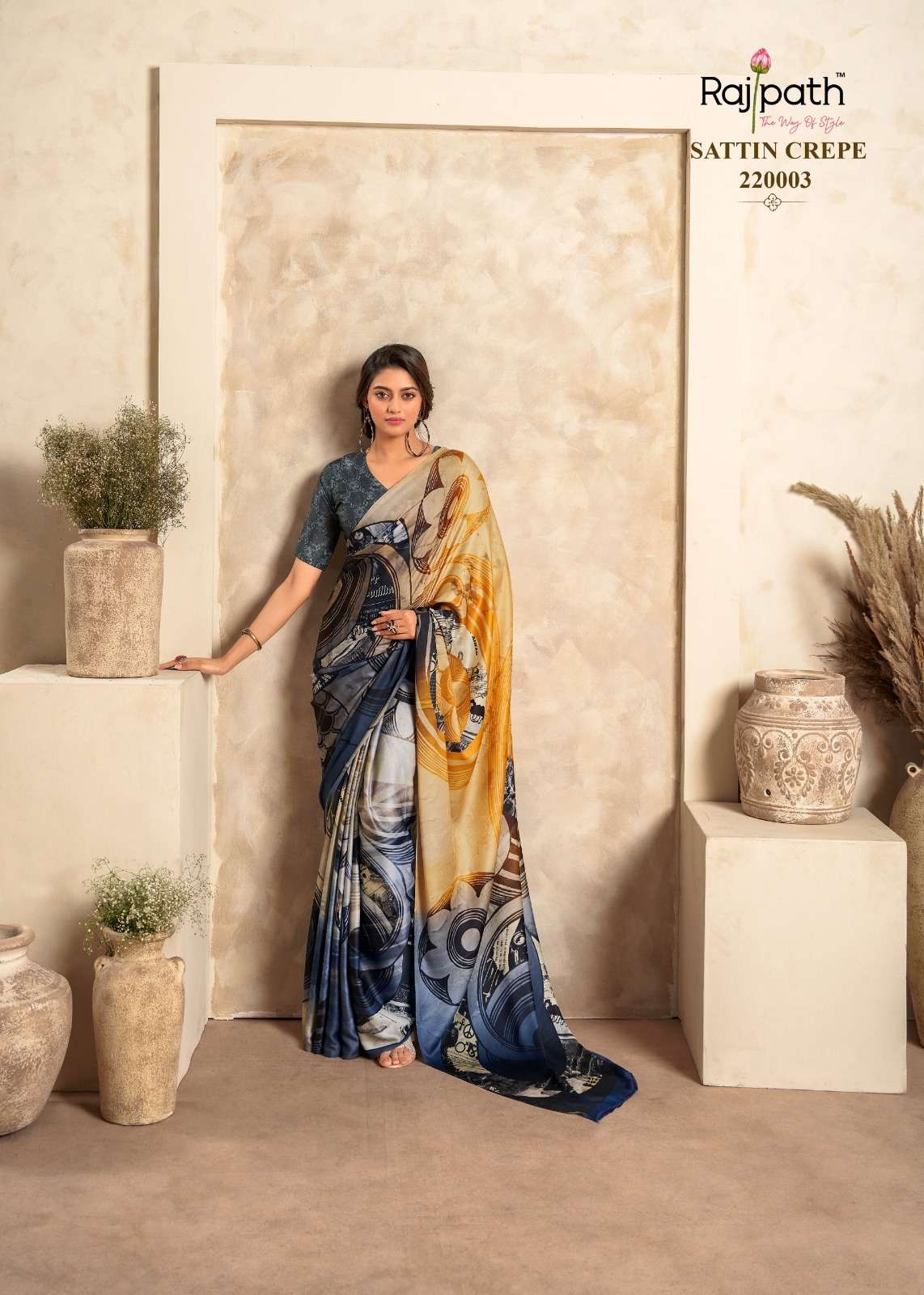 RAJPATH LAUNCHING NEW CREPE SILK SAREE JASMINE CATALOG