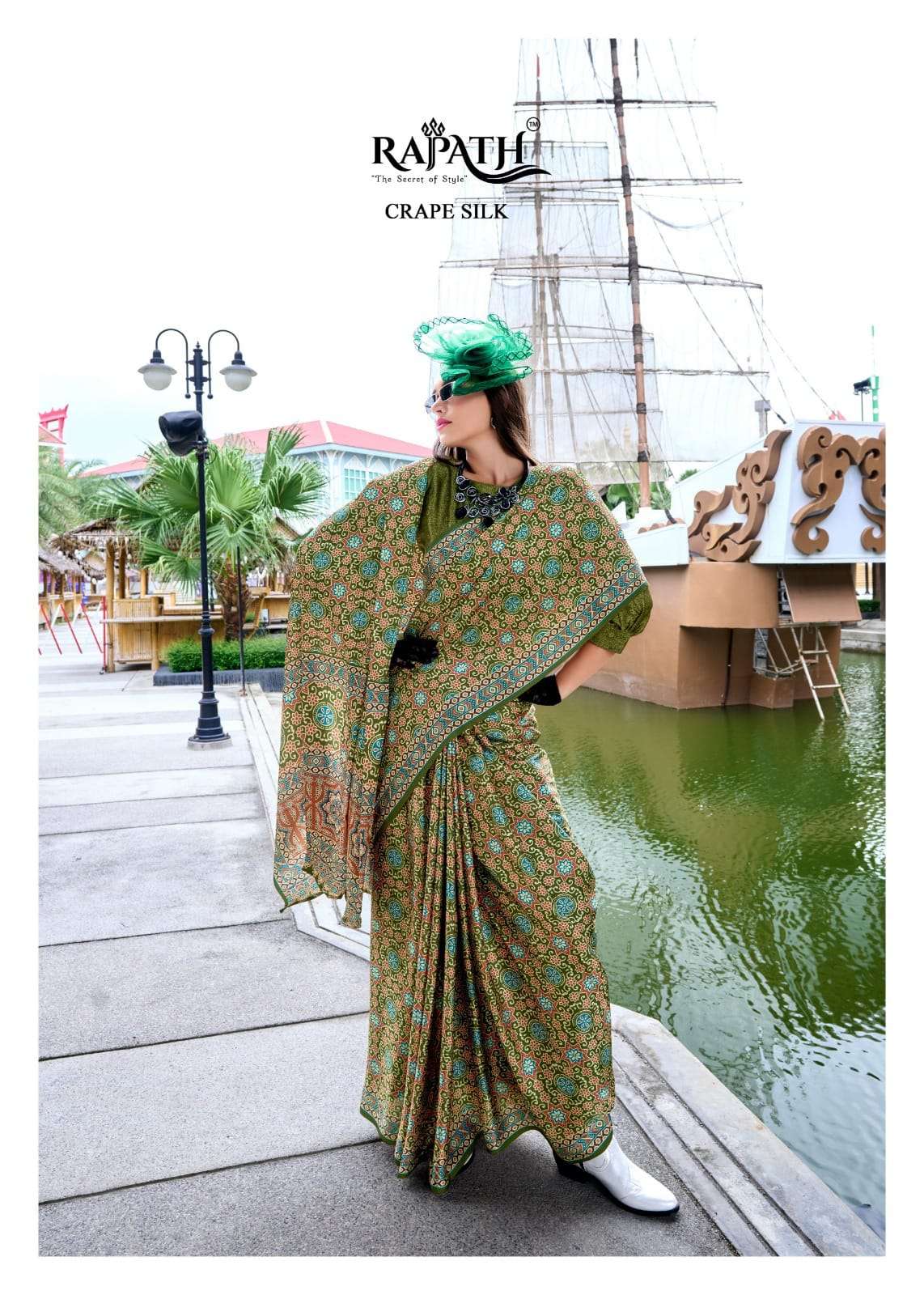 RAJPATH LAUNCHING NEW PURE SATTIN SILK WITH AJRAKH PRINT SAREE COLLECTION