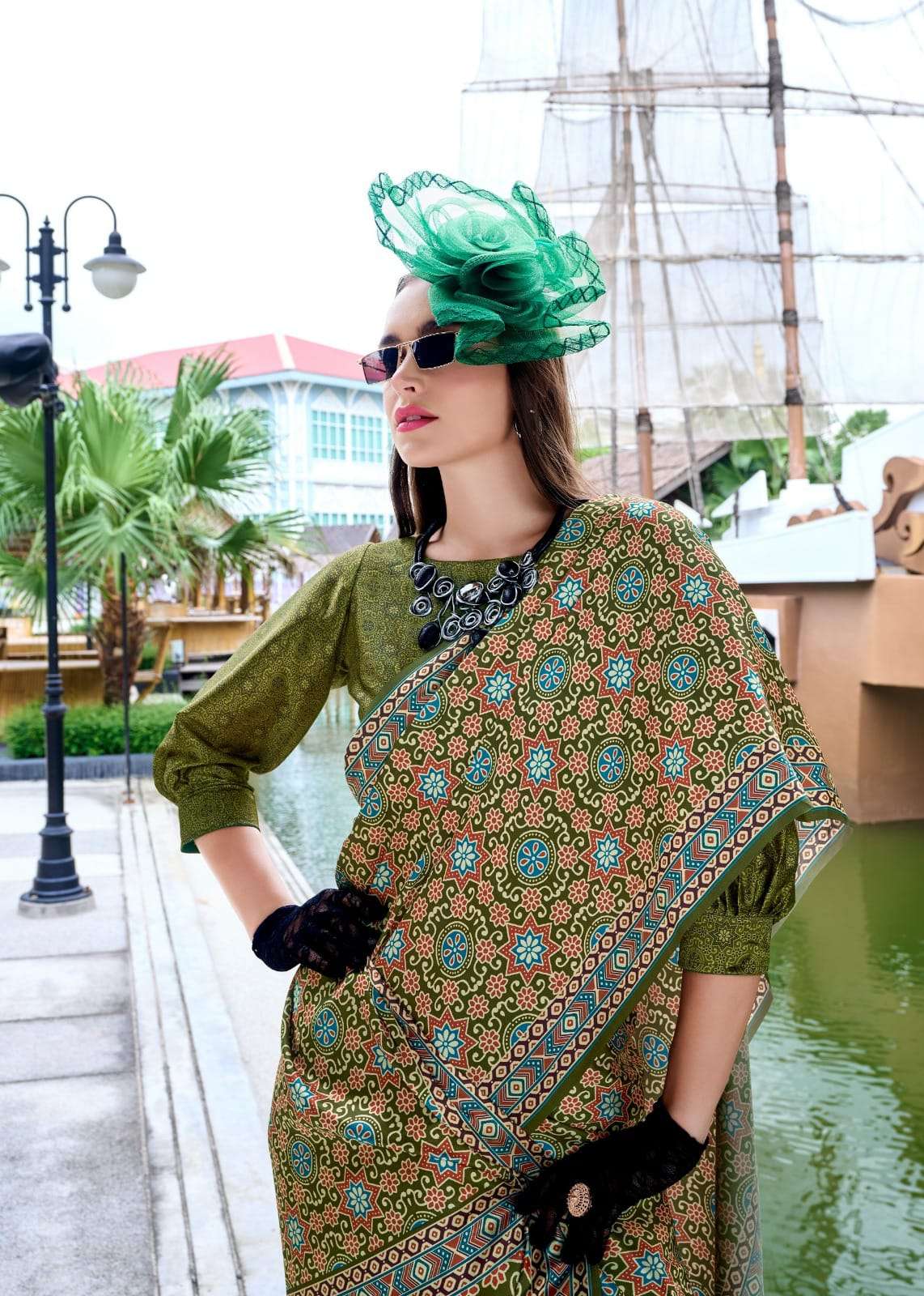 RAJPATH LAUNCHING NEW PURE SATTIN SILK WITH AJRAKH PRINT SAREE COLLECTION