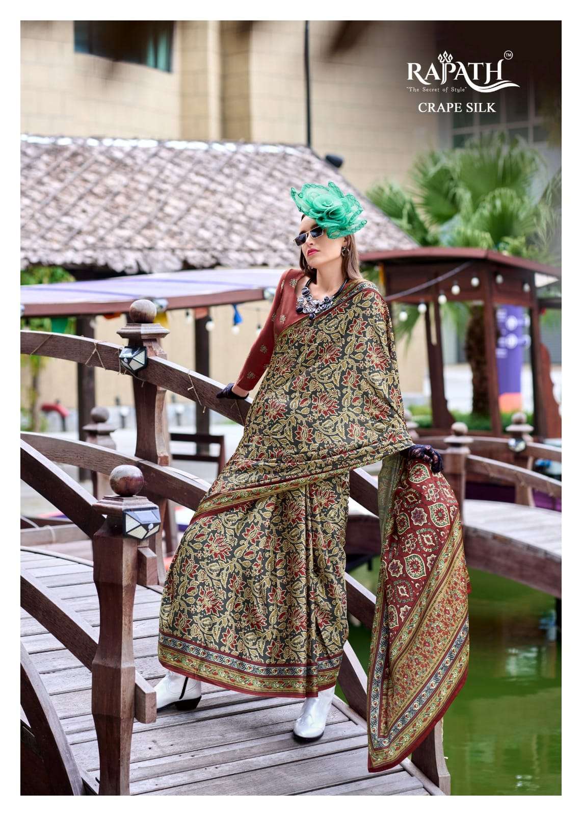 RAJPATH LAUNCHING NEW PURE SATTIN SILK WITH AJRAKH PRINT SAREE COLLECTION