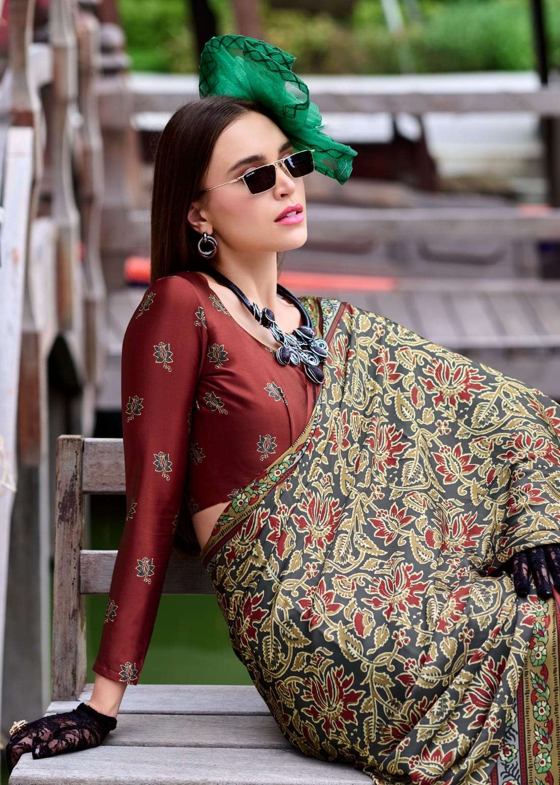 RAJPATH LAUNCHING NEW PURE SATTIN SILK WITH AJRAKH PRINT SAREE COLLECTION