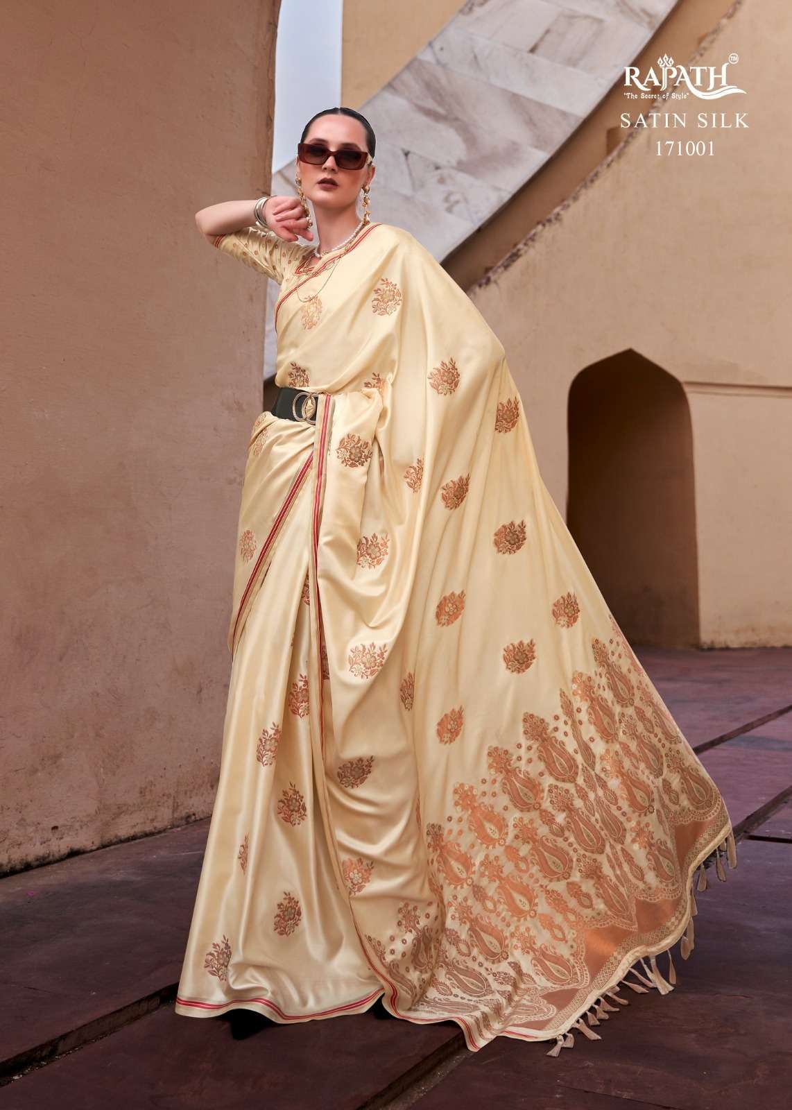 RAJPATH LAUNCHING NEW PURE SATTIN WITH COPPER ZARI SAREE COLLECTION