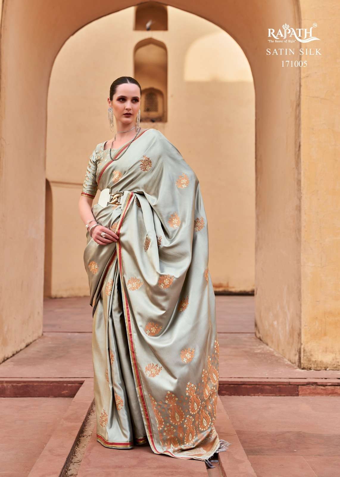 RAJPATH LAUNCHING NEW PURE SATTIN WITH COPPER ZARI SAREE COLLECTION