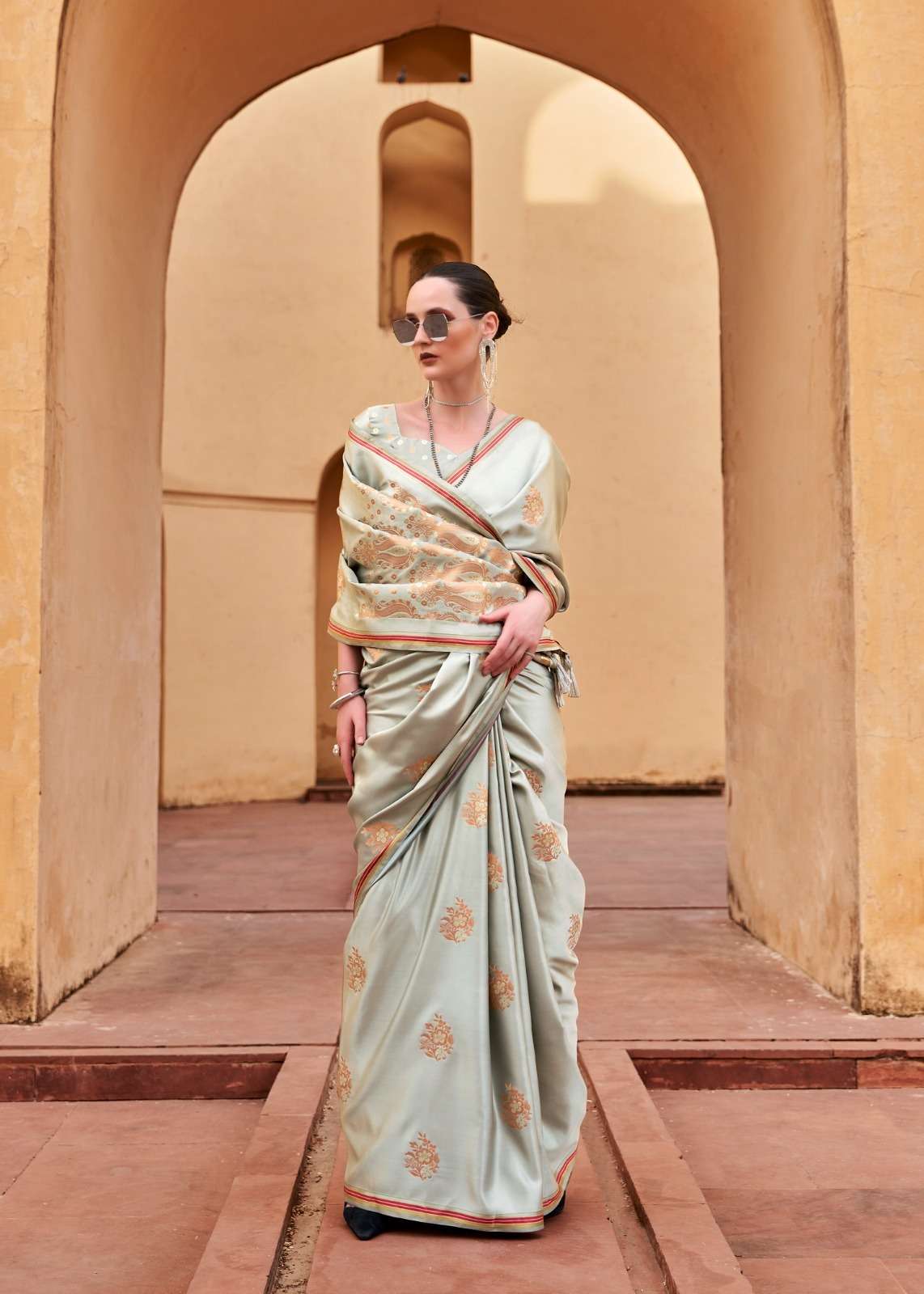 RAJPATH LAUNCHING NEW PURE SATTIN WITH COPPER ZARI SAREE COLLECTION