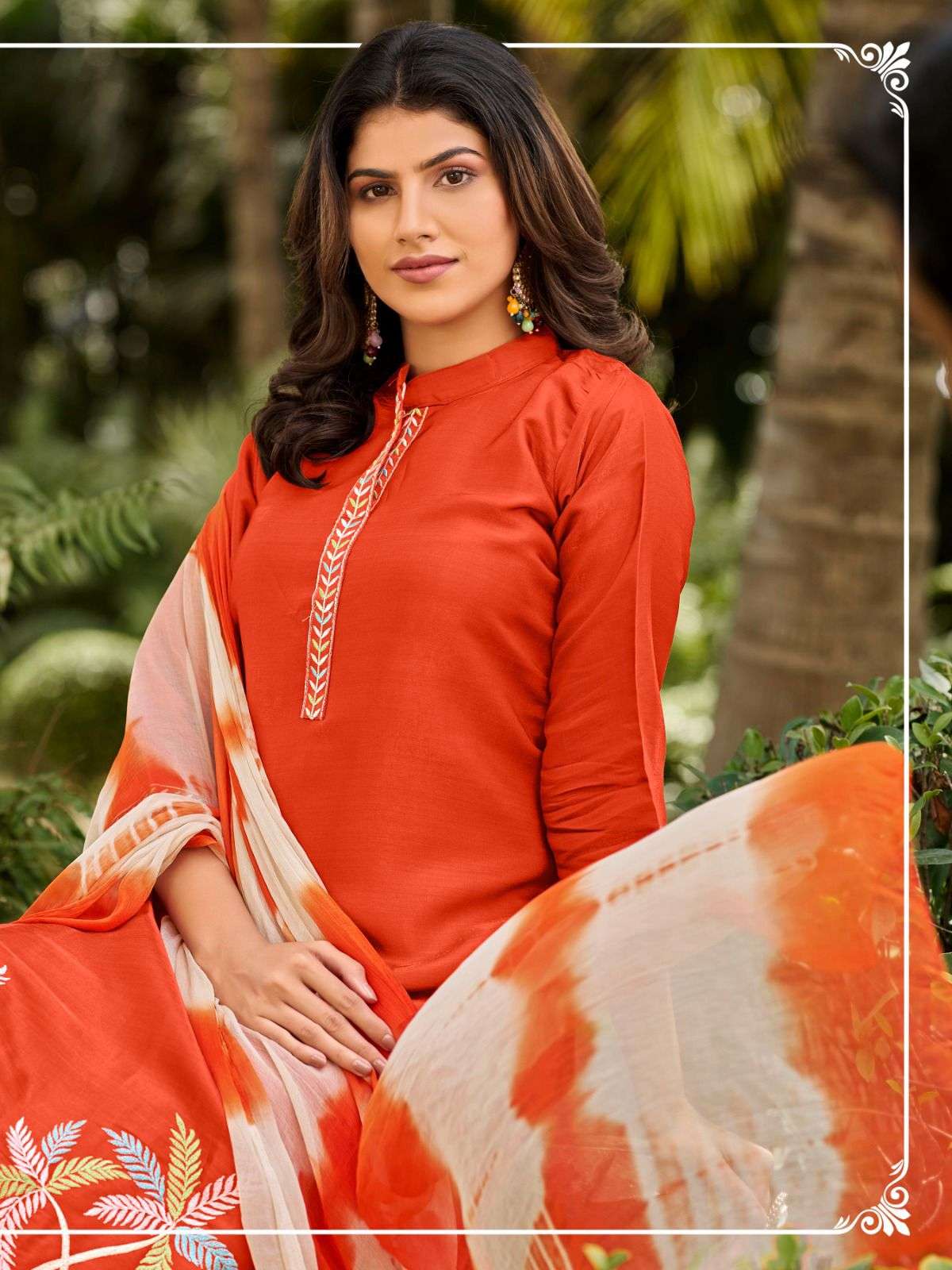 SANKHESWER LAUNCH GLASS ROMAN SILK WITH LINING KURTI SET COLLECTION AAMAAL VOL-1