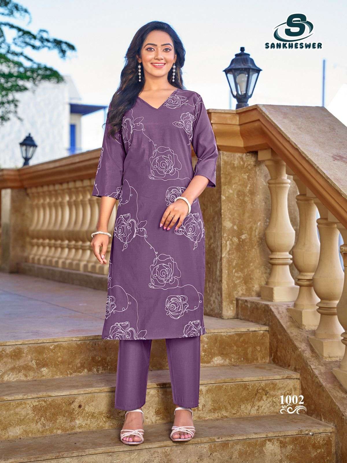  SANKHESWER LAUNCHING ROMAN SILK WITH LINING KURTI SET VAANI VOL-1