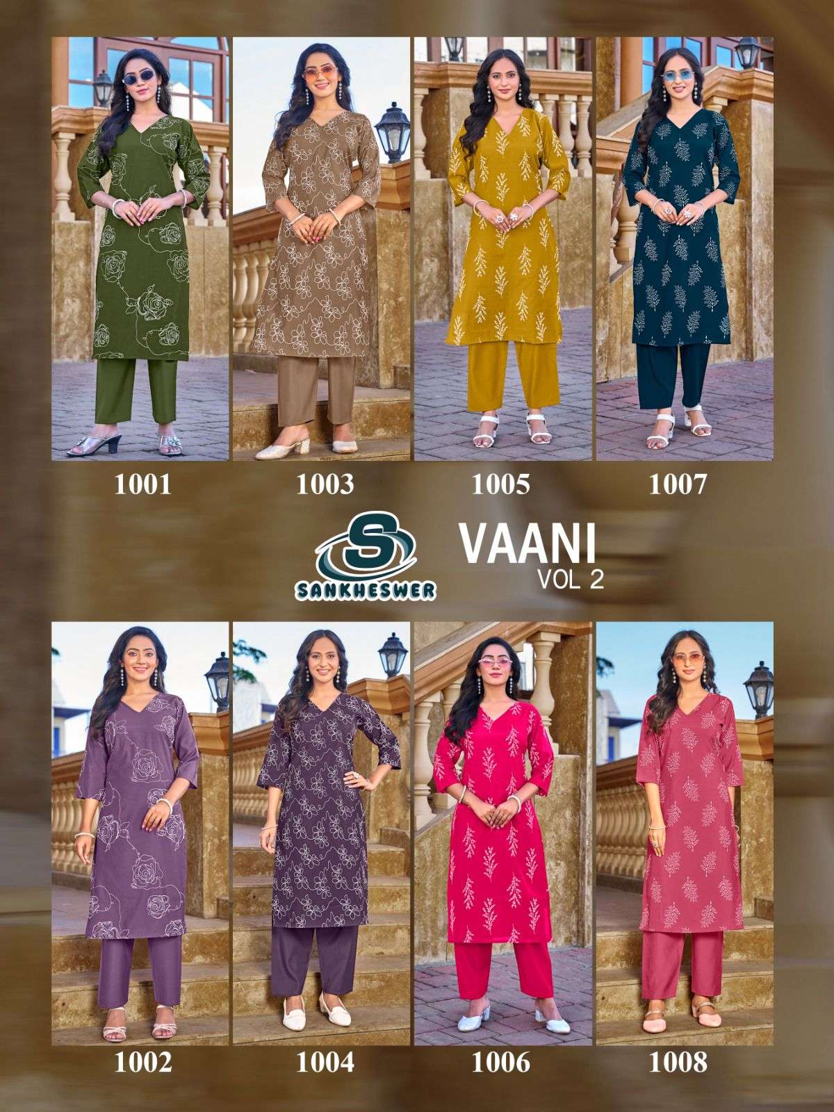  SANKHESWER LAUNCHING ROMAN SILK WITH LINING KURTI SET VAANI VOL-1