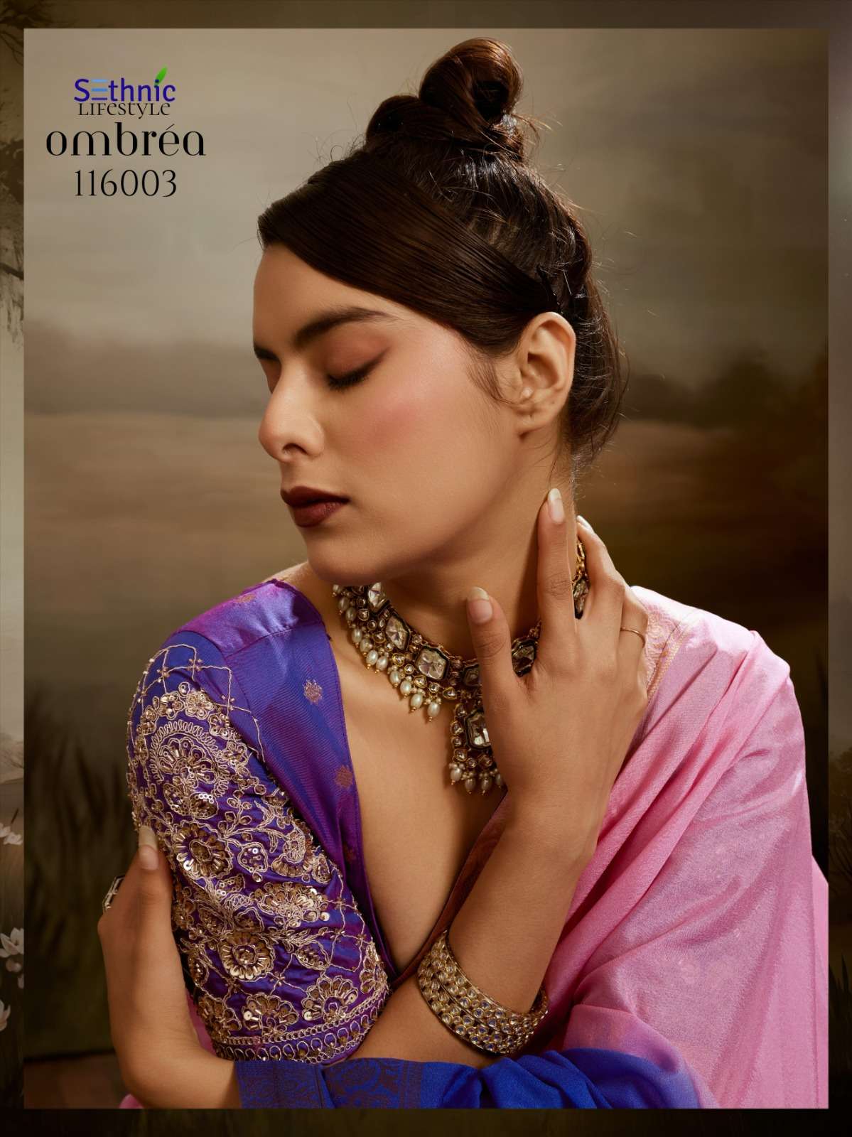 SETHNIC LIFESTYLES LAUNCHING SOFT CHIFFON SAREE COLLECTION OMBREA CATALOG