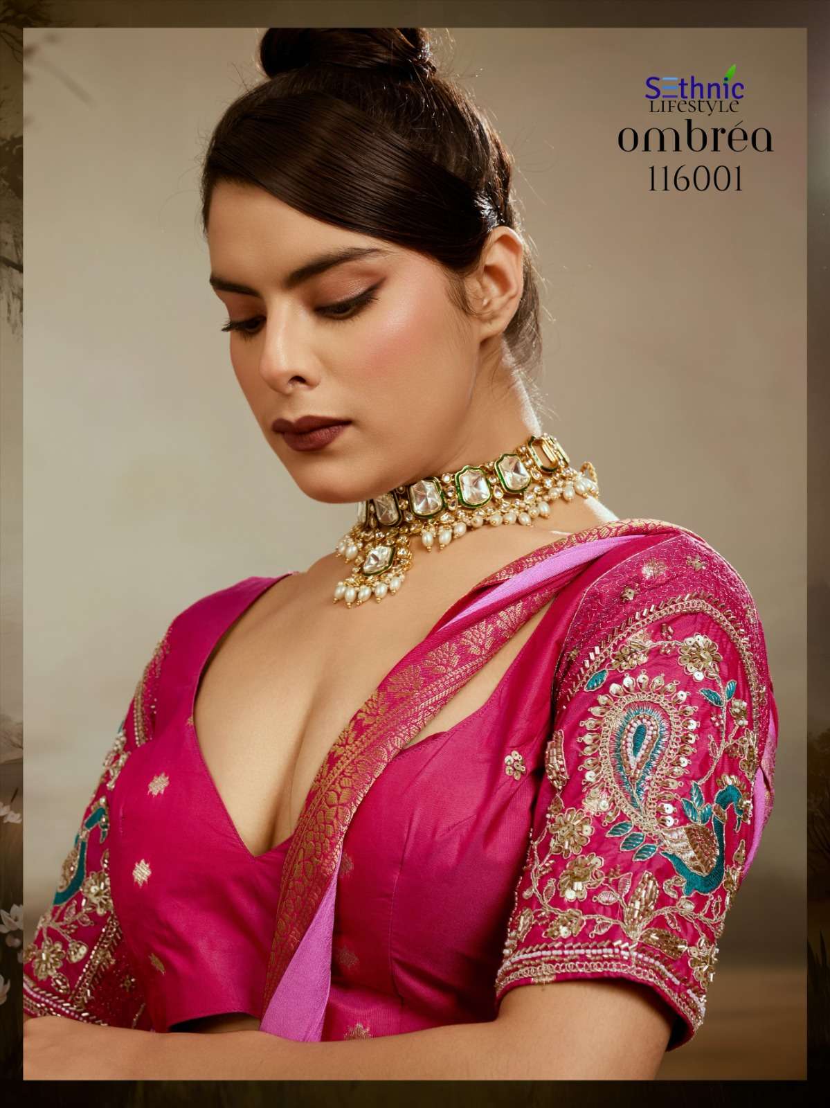 SETHNIC LIFESTYLES LAUNCHING SOFT CHIFFON SAREE COLLECTION OMBREA CATALOG
