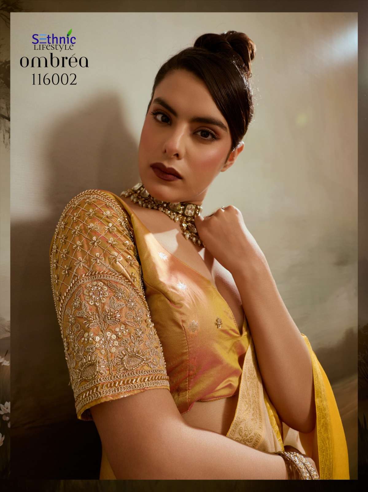 SETHNIC LIFESTYLES LAUNCHING SOFT CHIFFON SAREE COLLECTION OMBREA CATALOG