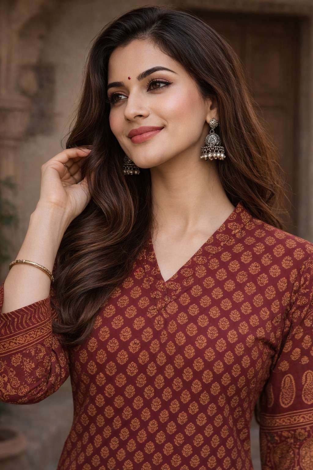 SOFT PURE COTTON AJRAKH PRINT AND COMFORTABLE FABRIC FOR DAILY WEAR