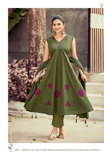 SUMMER PREMIUM COTTON ANARKALI STYLE FANCY DRESS COLLECTION MAHIYA VOL-2