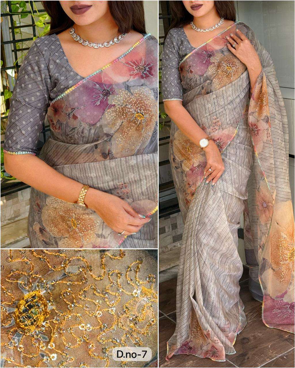TEXOFAB LAUNCHING GLASS ORGANZA SAREE WITH GLASS ORGANZA BLOUSE COLLECTION