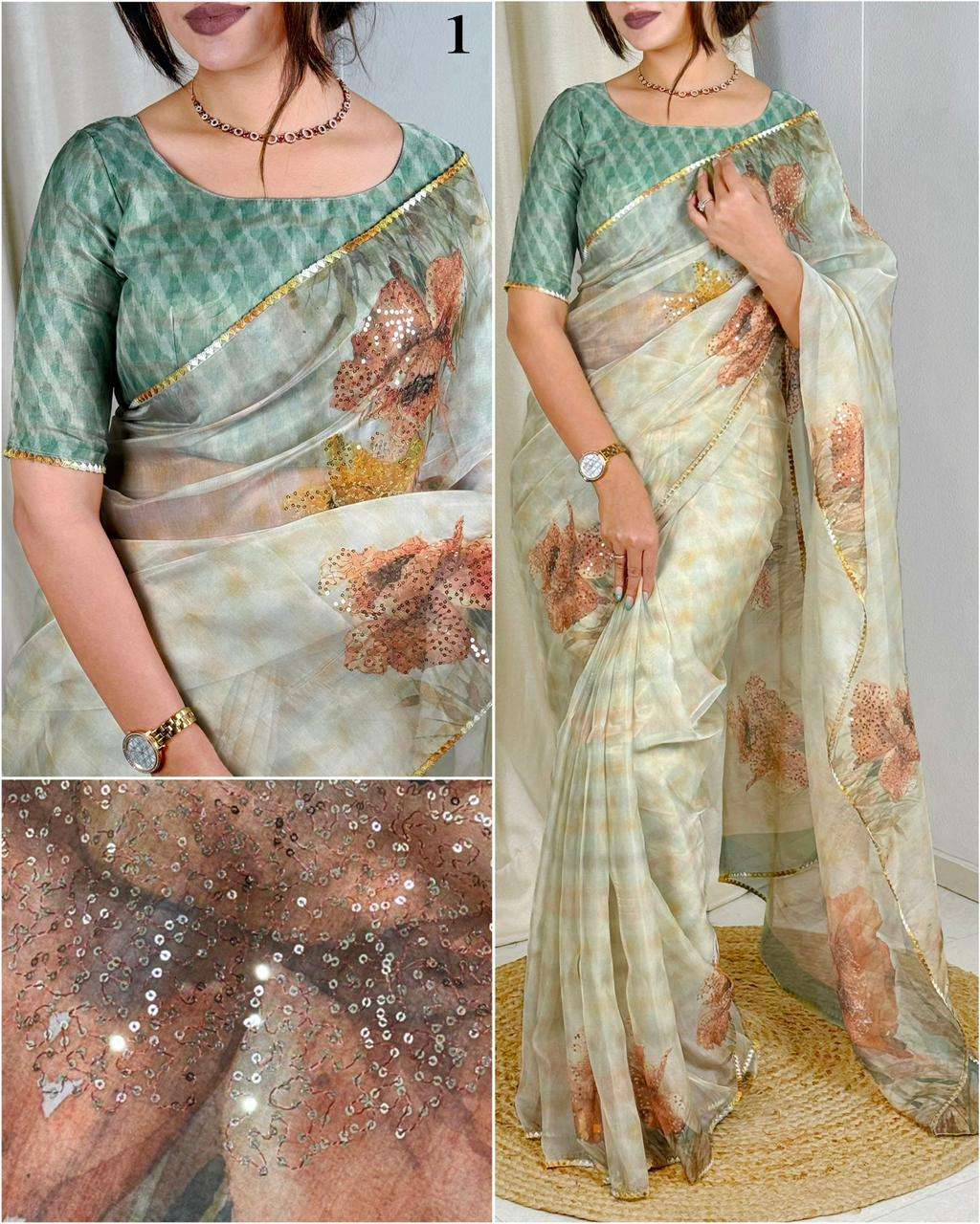 TEXOFAB LAUNCHING GLASS ORGANZA SAREE WITH GLASS ORGANZA BLOUSE COLLECTION