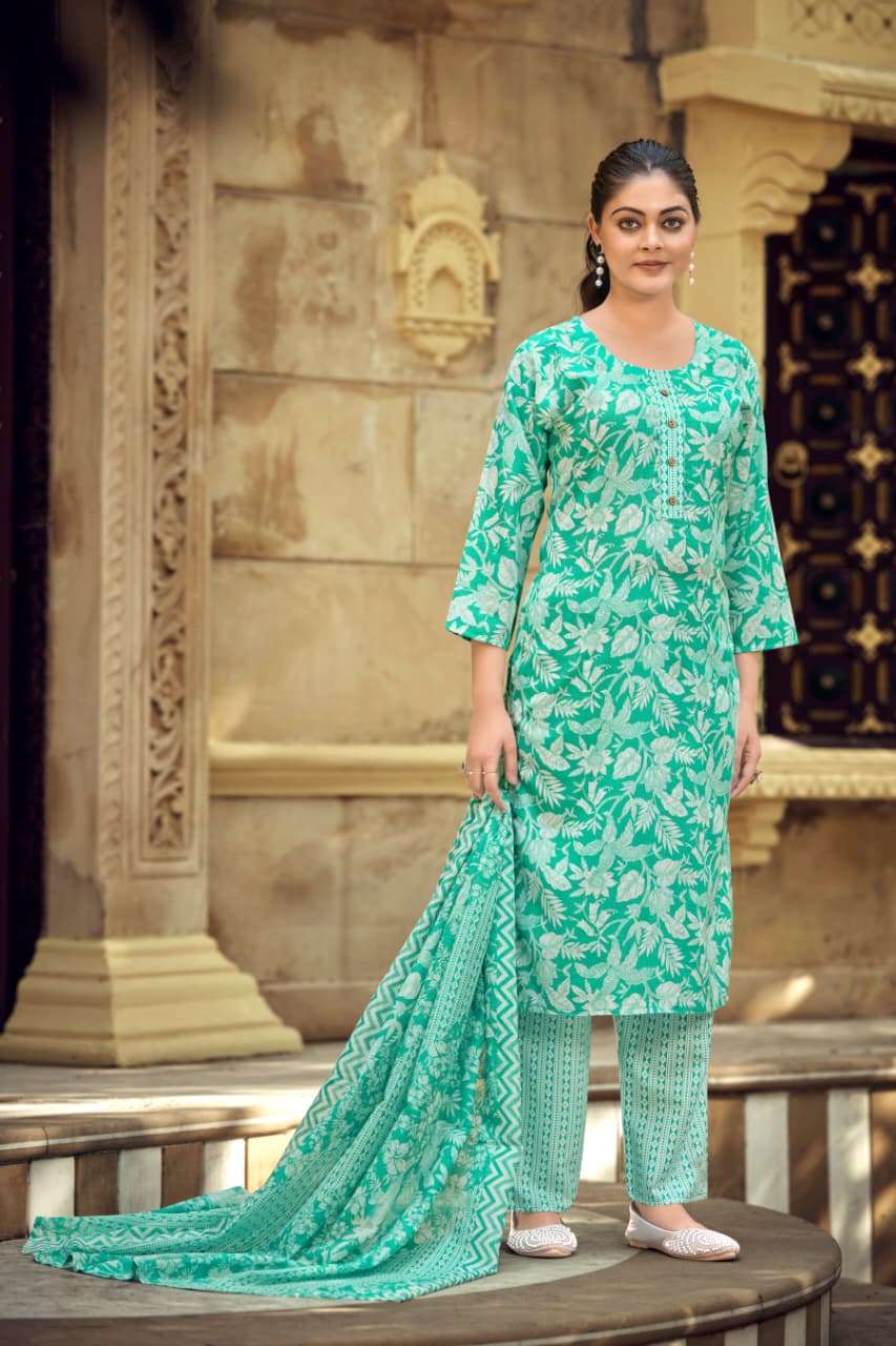 TIPS & TOPS LAUNCHING COTTON KURTI SET SUMMER FASHION VOL - 11 