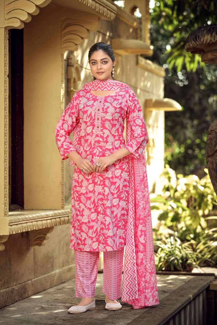 TIPS & TOPS LAUNCHING COTTON KURTI SET SUMMER FASHION VOL - 11 