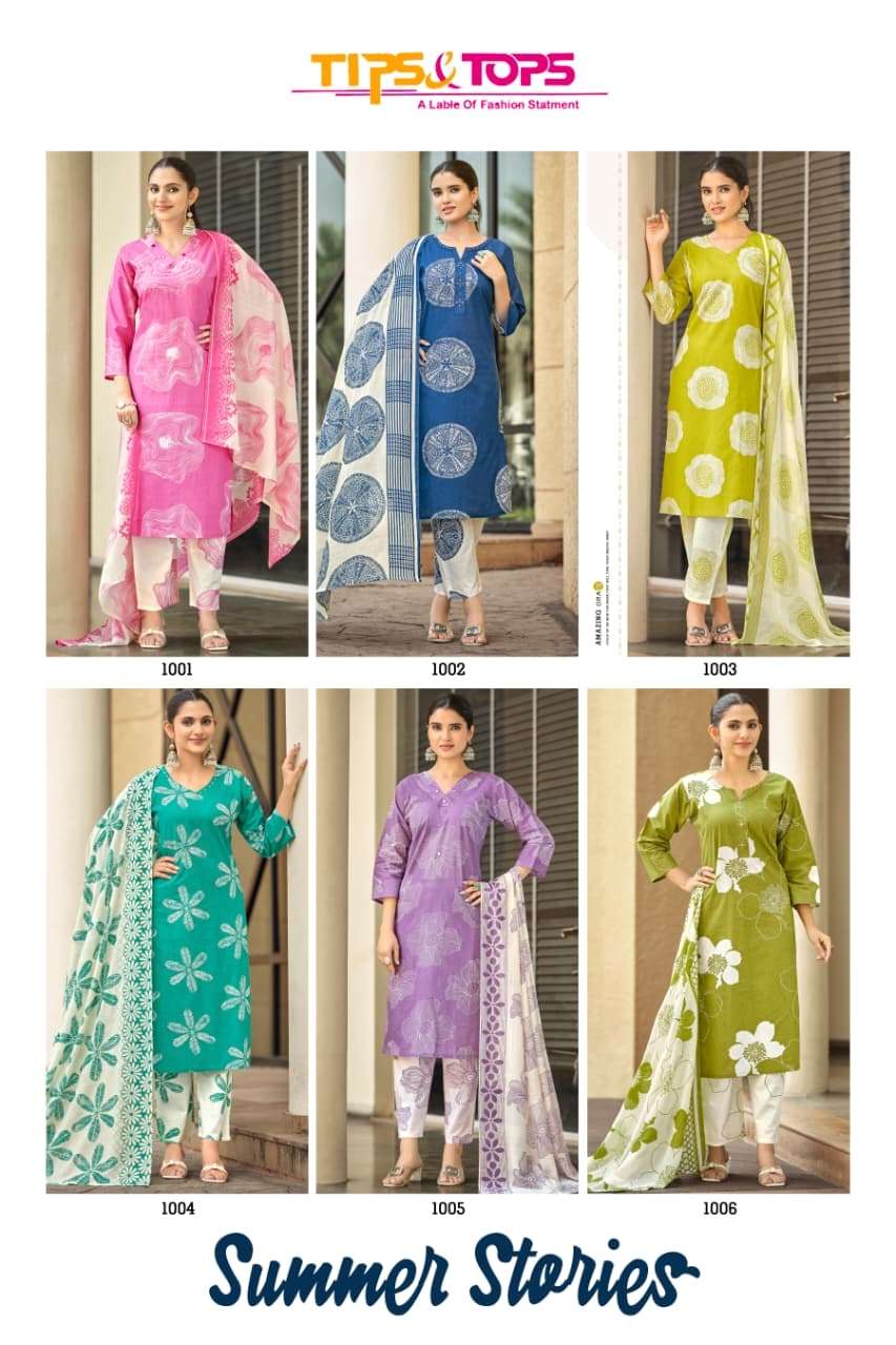 TIPS & TOPS SUMMER COTTON COLLECTION 3PC SET SUMMER STORIES CATALOG
