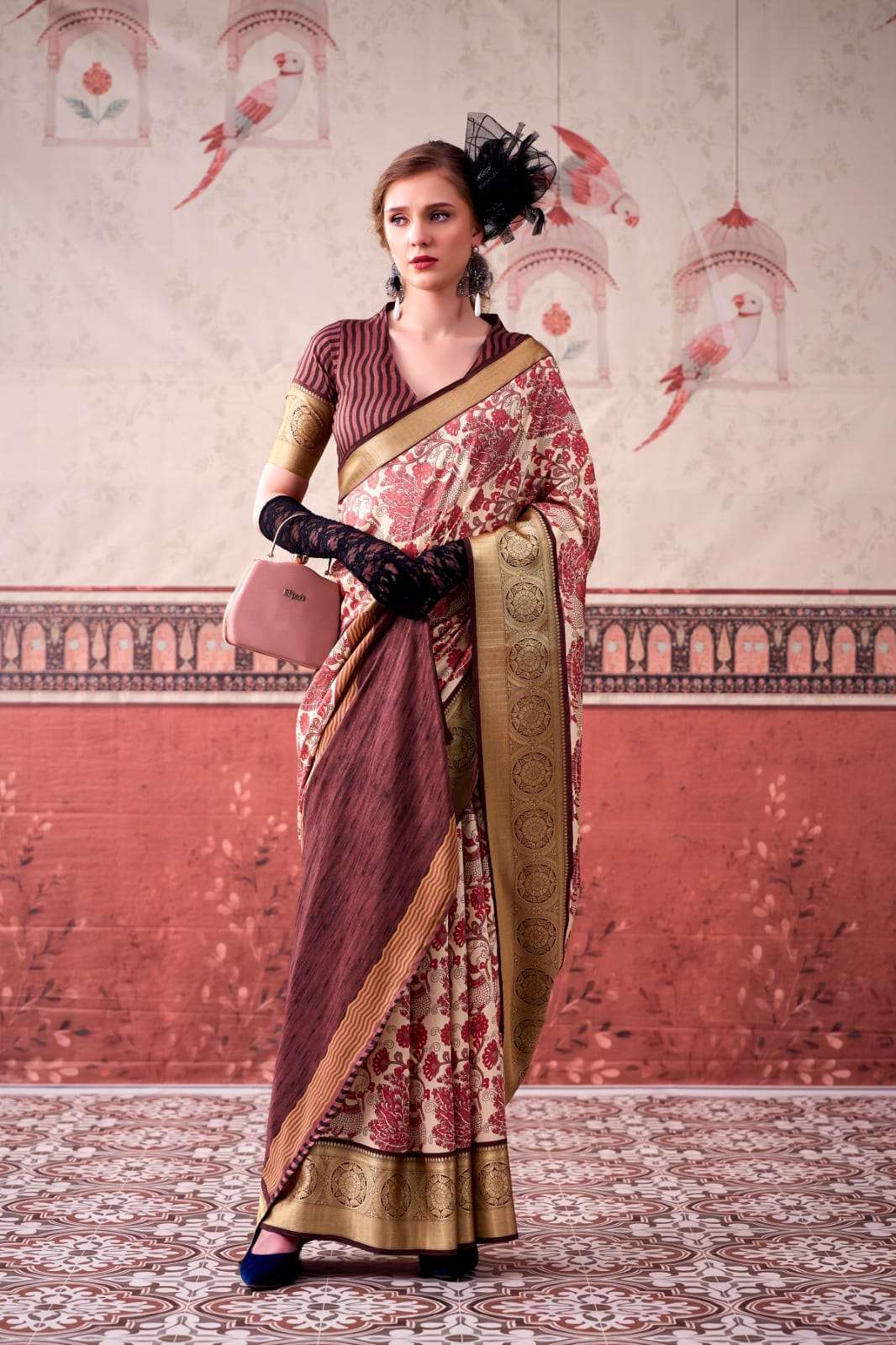 TRADITIONAL TASAR SILK PRINTED SAREE COLLECTION BY YAMISHA
