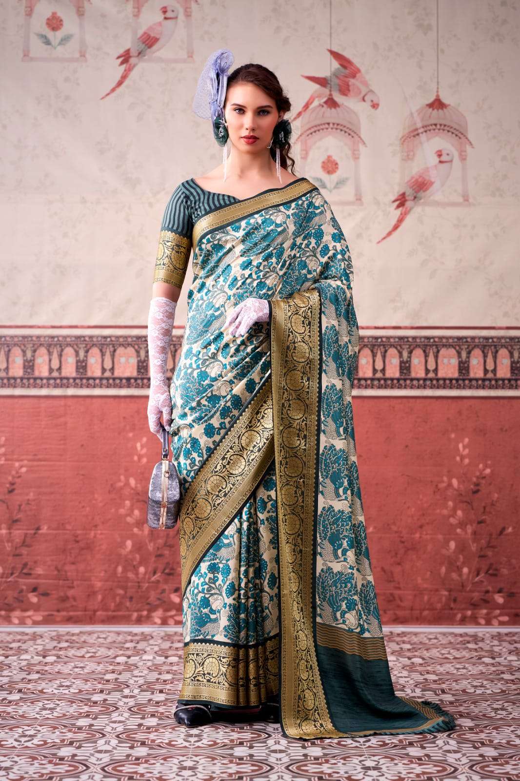 TRADITIONAL TASAR SILK PRINTED SAREE COLLECTION BY YAMISHA