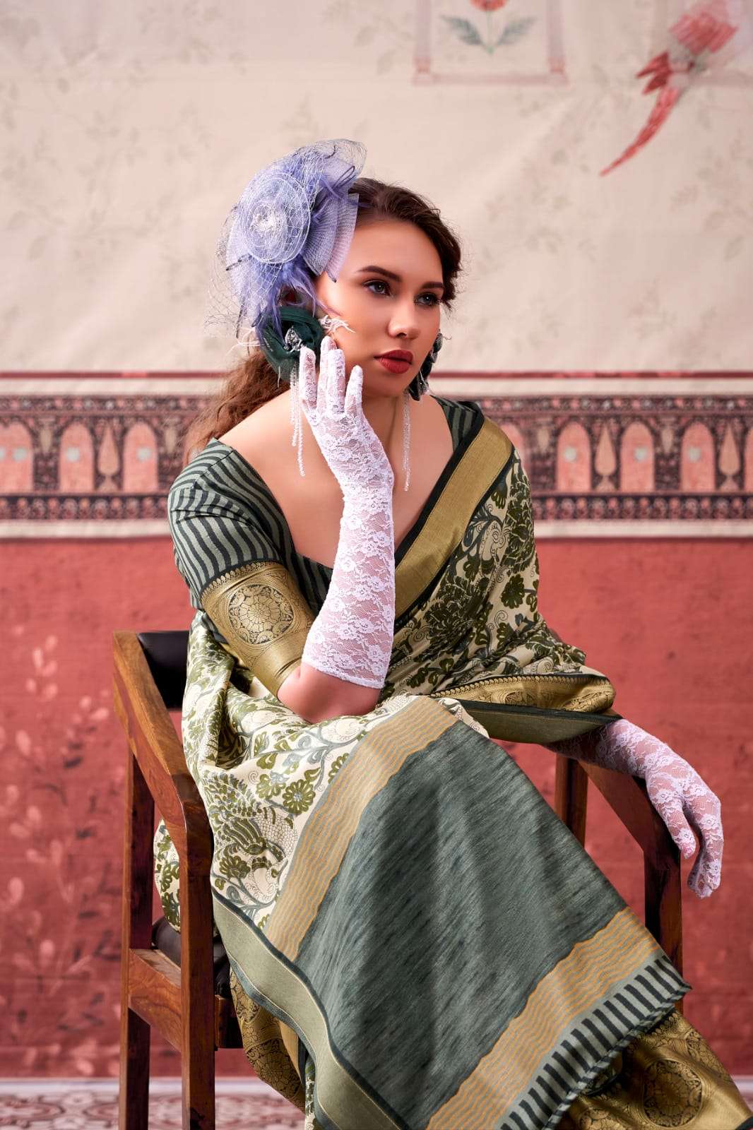 TRADITIONAL TASAR SILK PRINTED SAREE COLLECTION BY YAMISHA