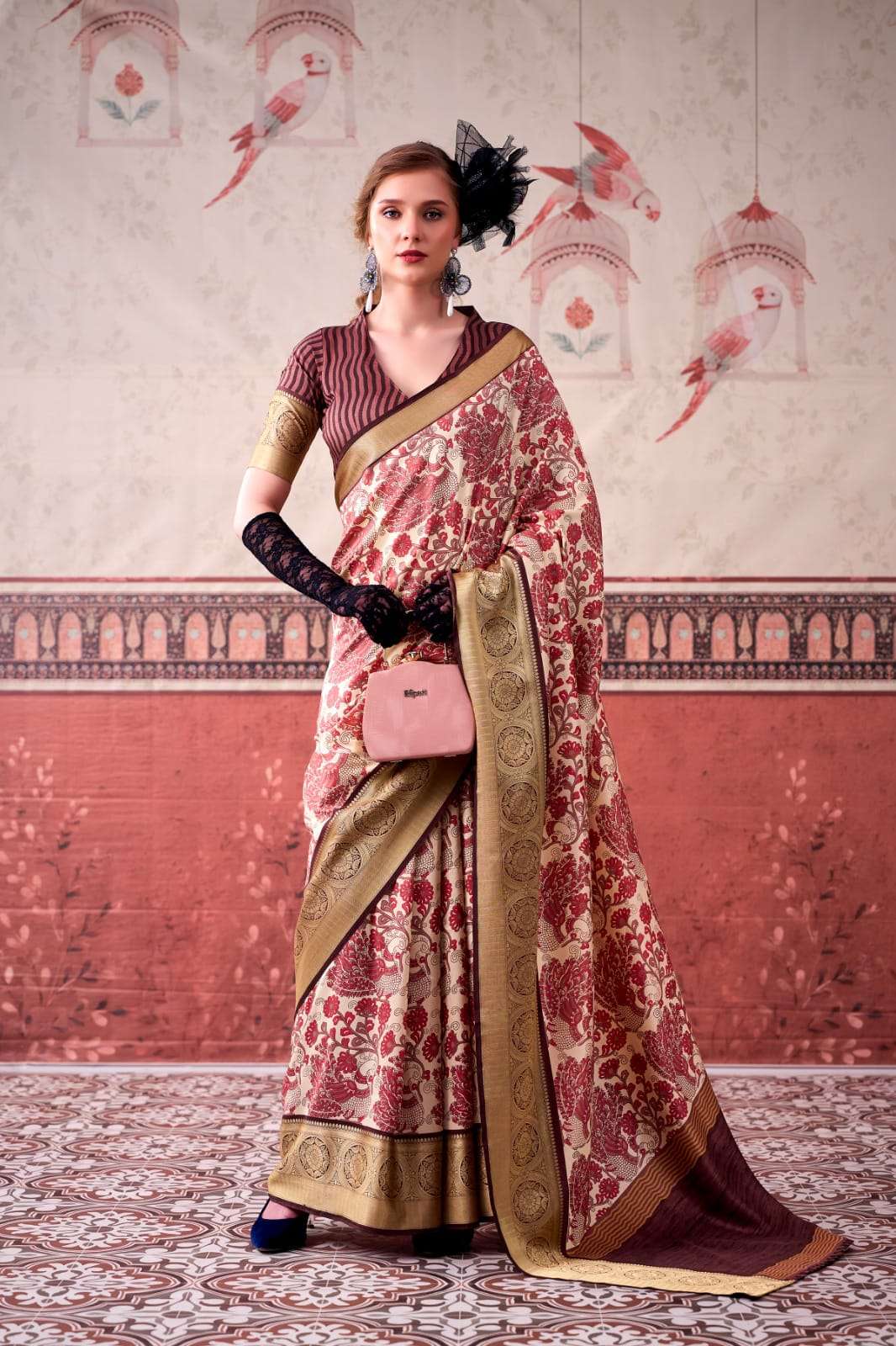 TRADITIONAL TASAR SILK PRINTED SAREE COLLECTION BY YAMISHA