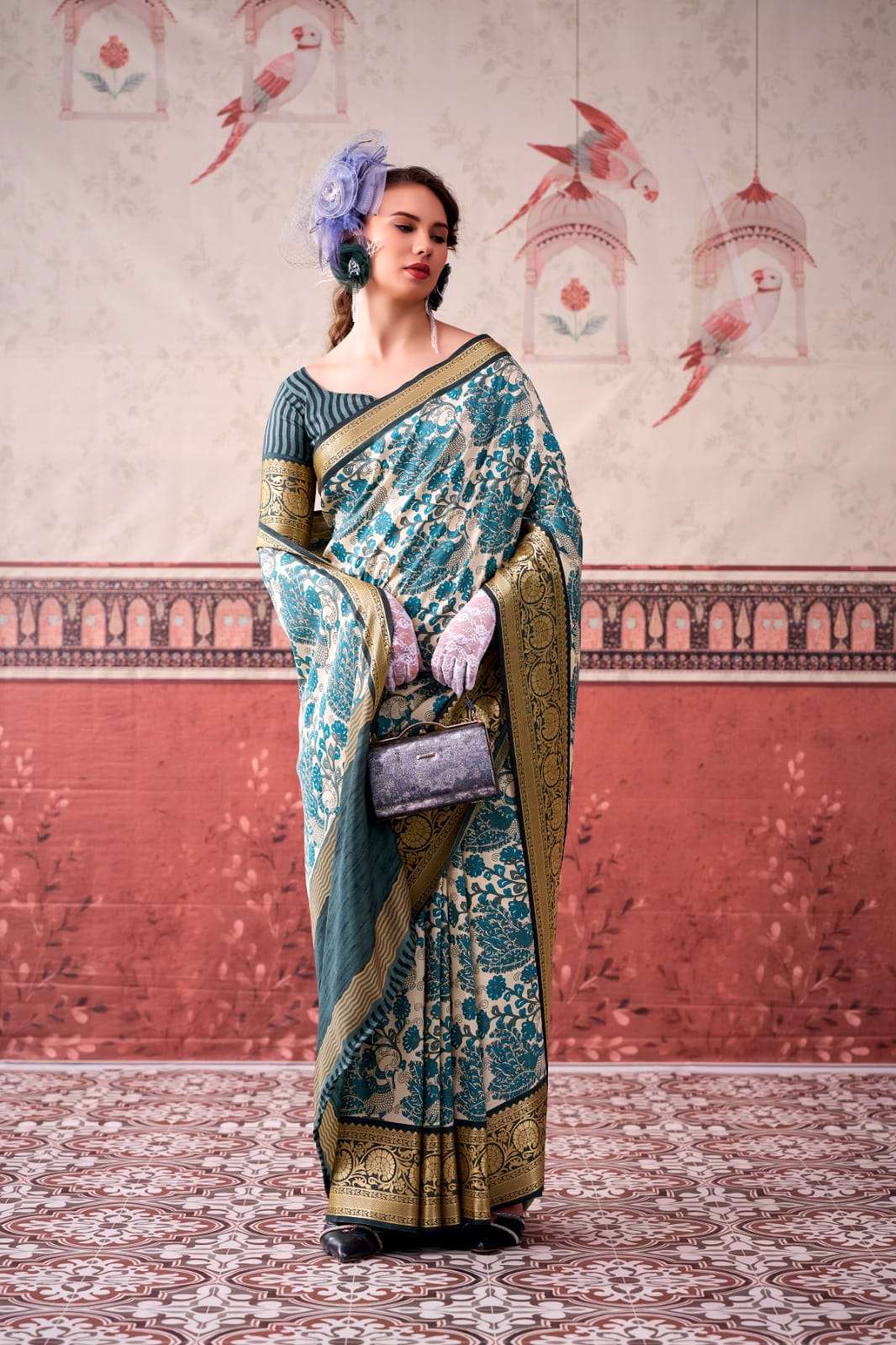 TRADITIONAL TASAR SILK PRINTED SAREE COLLECTION BY YAMISHA