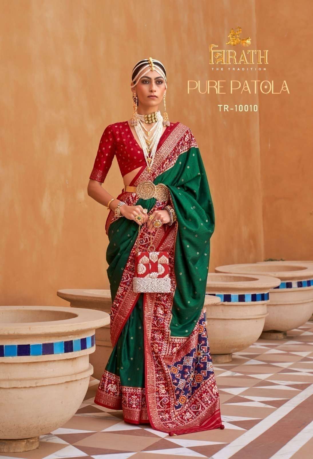 TRIRATH LAUNCHING MERCERIZE SIGMA SILK SAREE PURE PATOLA CATALOG