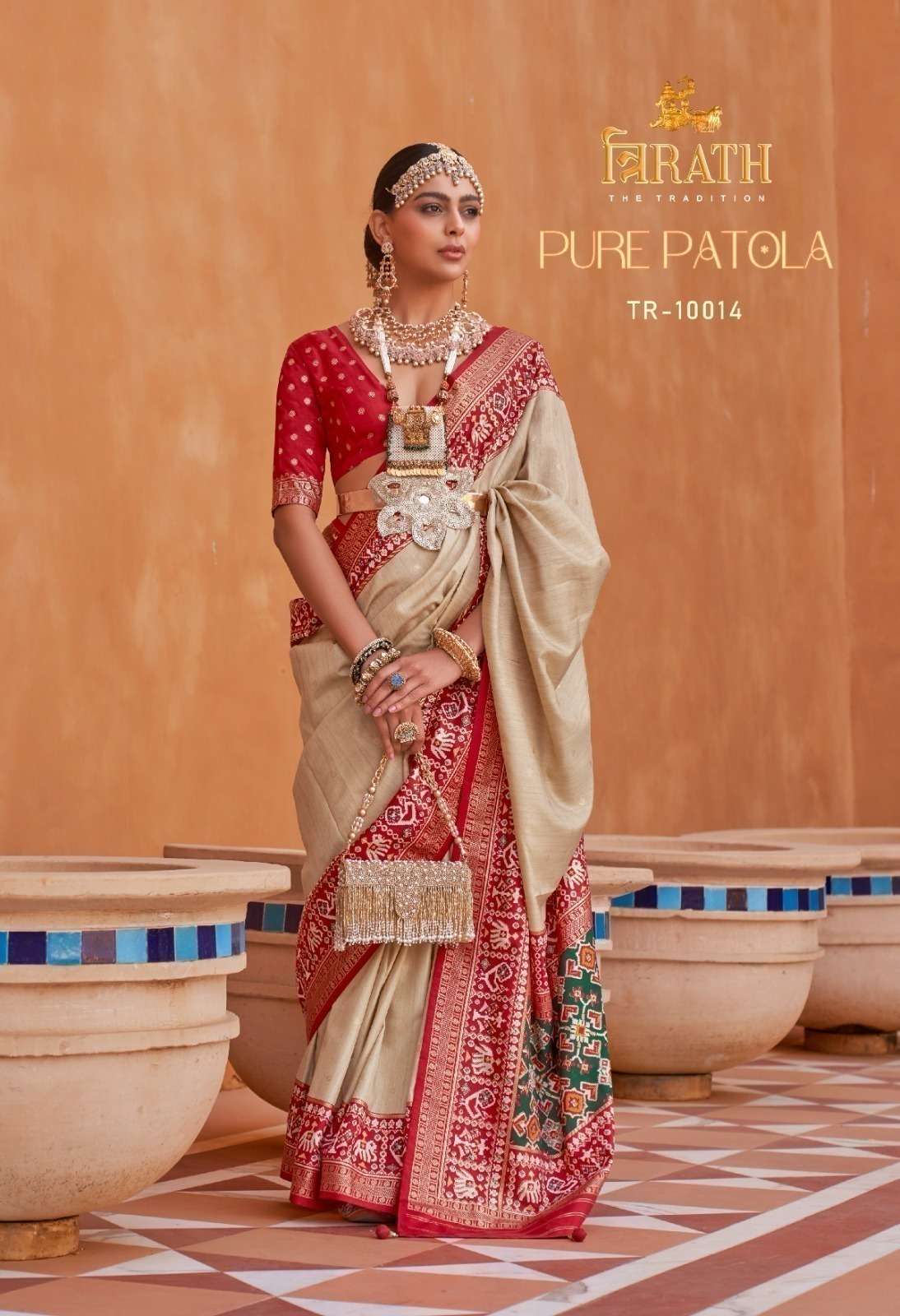 TRIRATH LAUNCHING MERCERIZE SIGMA SILK SAREE PURE PATOLA CATALOG