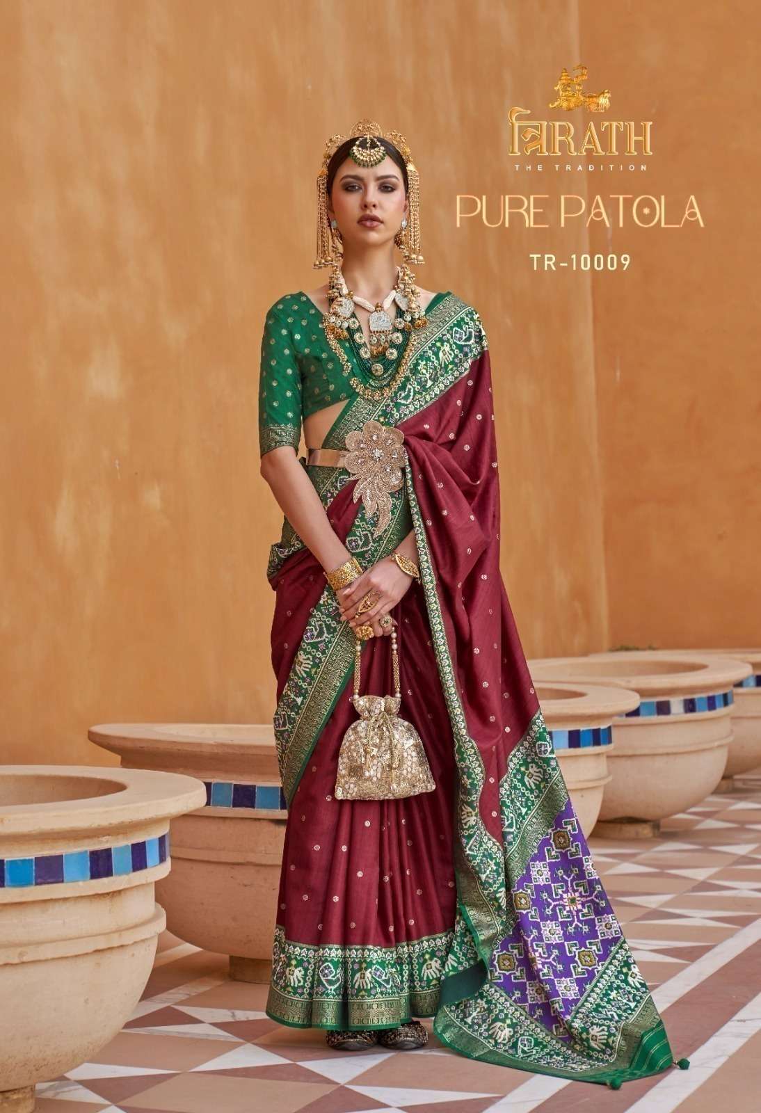 TRIRATH LAUNCHING MERCERIZE SIGMA SILK SAREE PURE PATOLA CATALOG