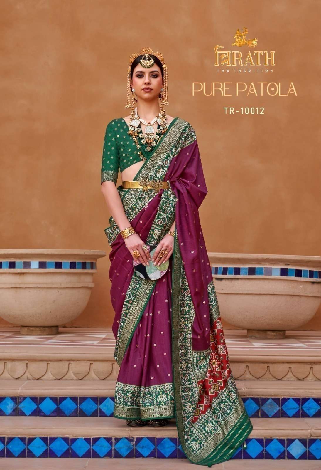 TRIRATH LAUNCHING MERCERIZE SIGMA SILK SAREE PURE PATOLA CATALOG