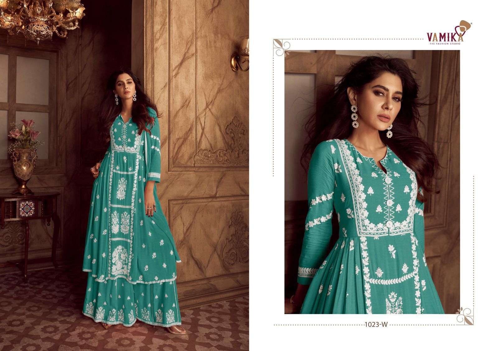 VAMIKA LAUNCHING NEW HEAVY RAYON KURTI 2PCS CONCEPT LAKHNAVI VOL-4