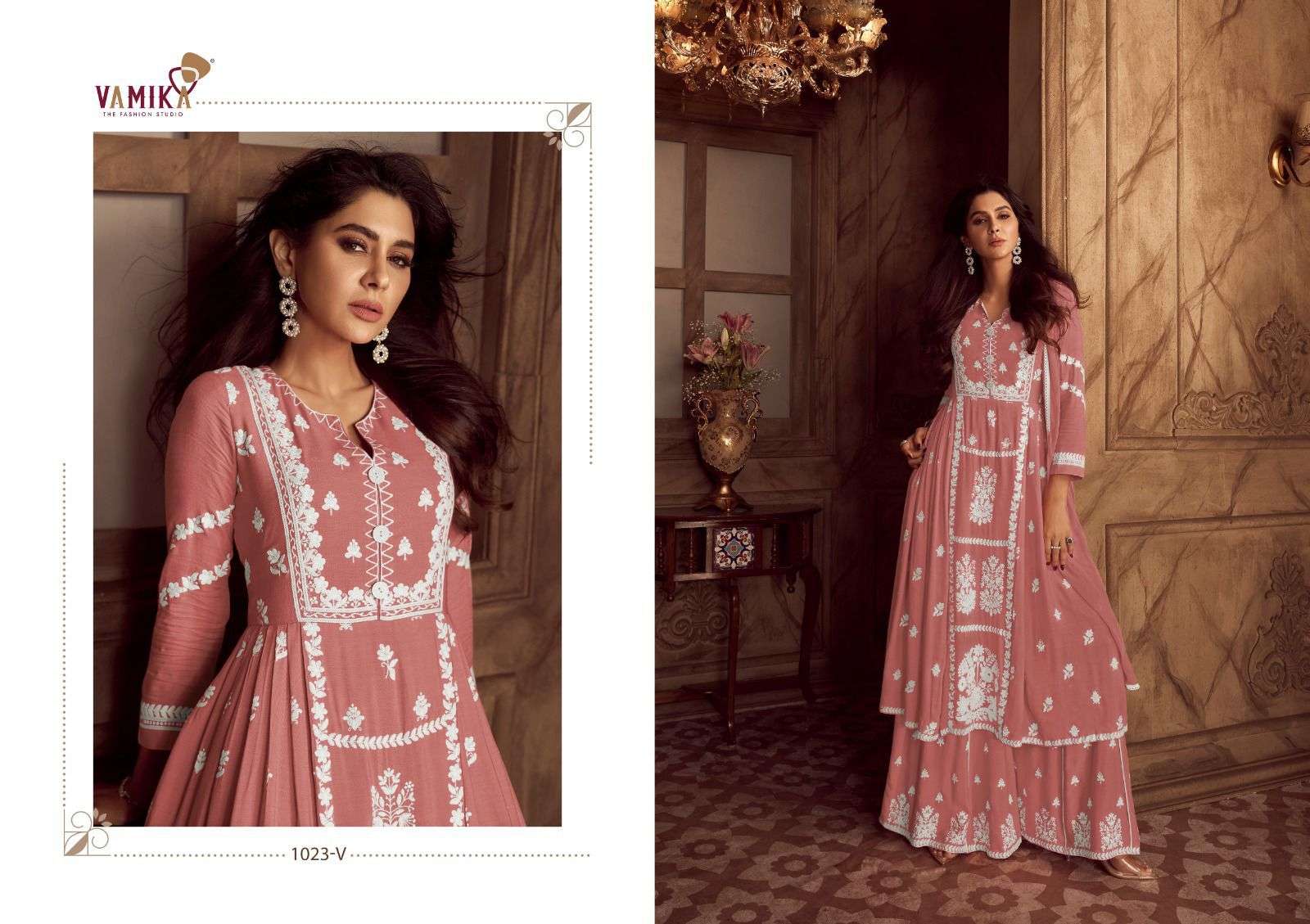 VAMIKA LAUNCHING NEW HEAVY RAYON KURTI 2PCS CONCEPT LAKHNAVI VOL-4