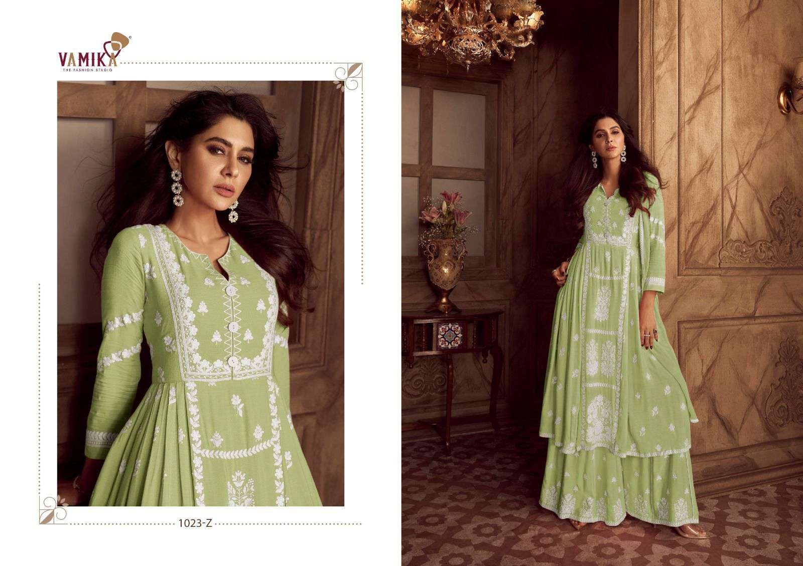 VAMIKA LAUNCHING NEW HEAVY RAYON KURTI 2PCS CONCEPT LAKHNAVI VOL-4