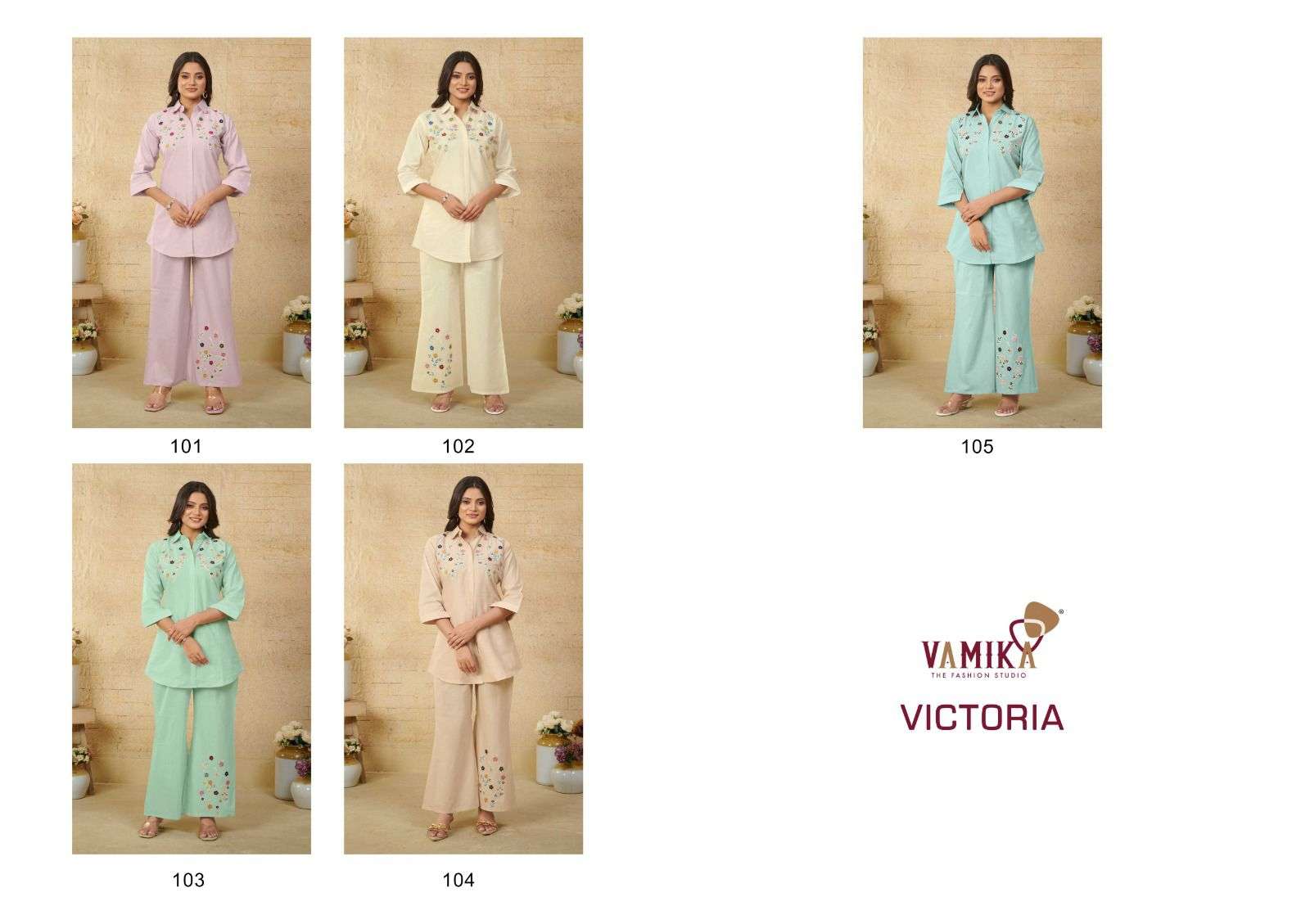 VAMIKA LAUNCHING PRESENTING EXCLUSIVE SUPER HIT CO-ORD SET WITH HEAVY WORK COTTON  