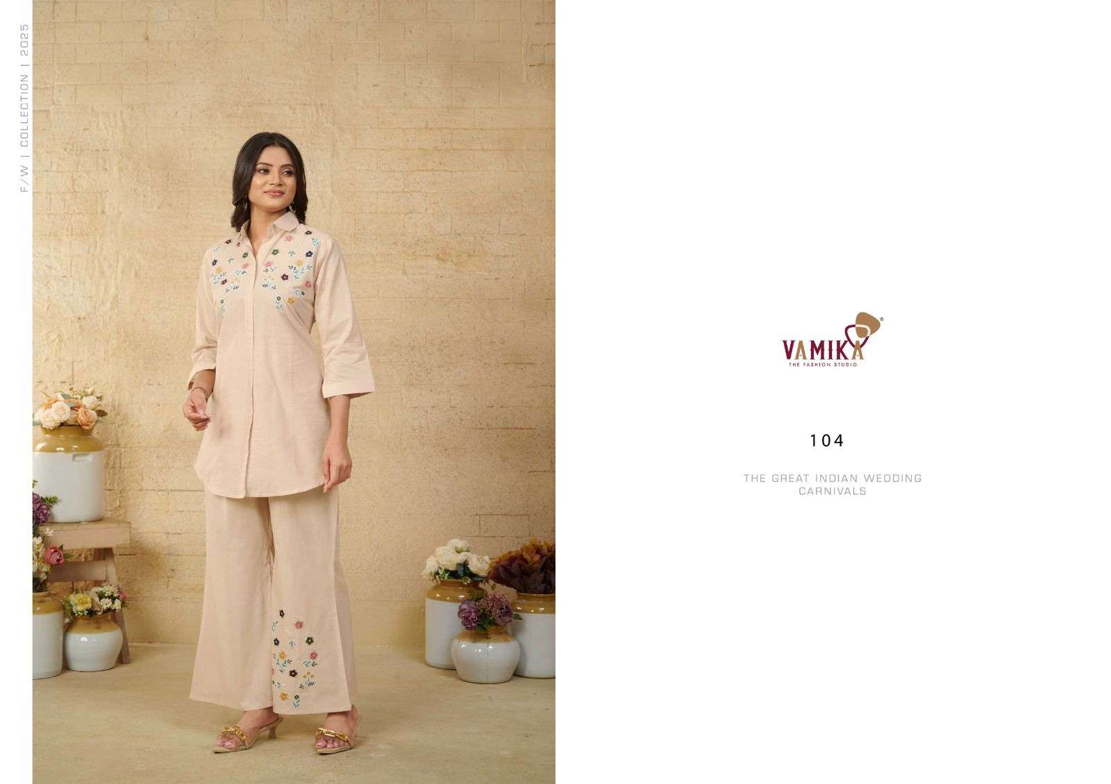 VAMIKA LAUNCHING PRESENTING EXCLUSIVE SUPER HIT CO-ORD SET WITH HEAVY WORK COTTON  