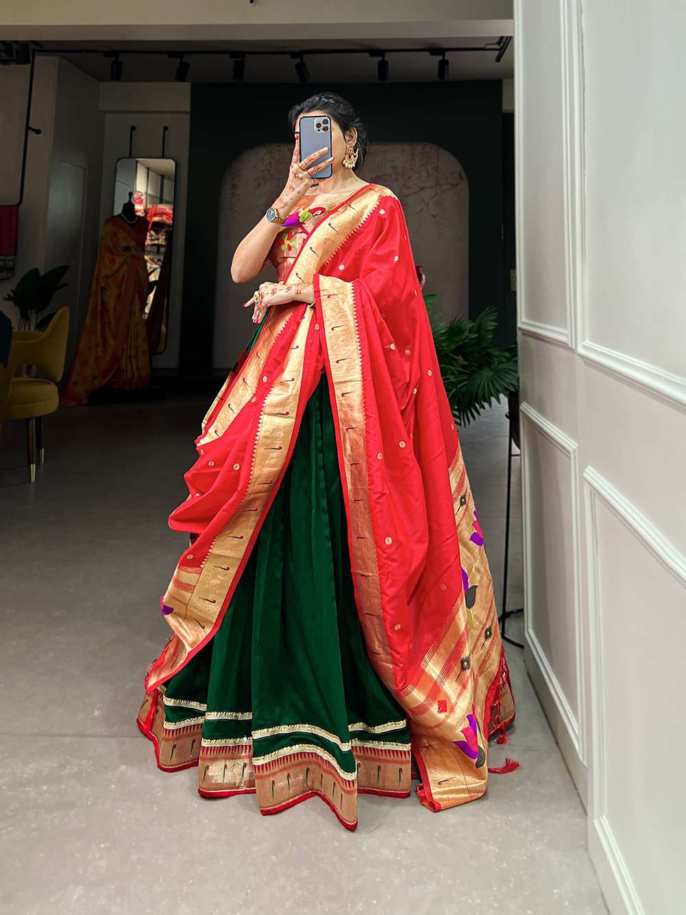 VICHITRA SILK PERFECT LEHENGA FOR WEDDINGS AND FESTIVALS 