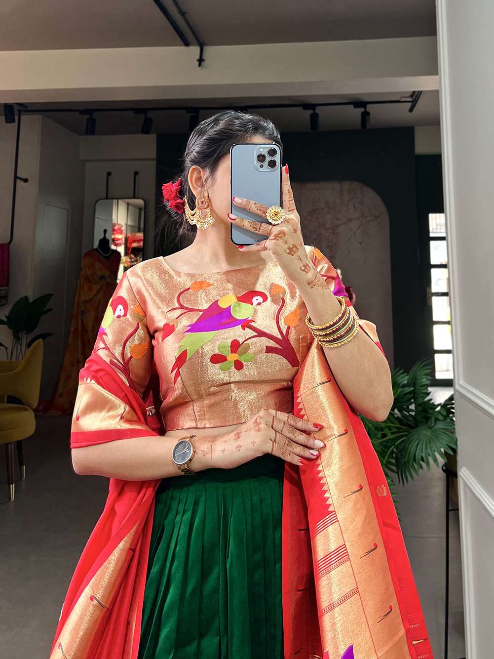 VICHITRA SILK PERFECT LEHENGA FOR WEDDINGS AND FESTIVALS 