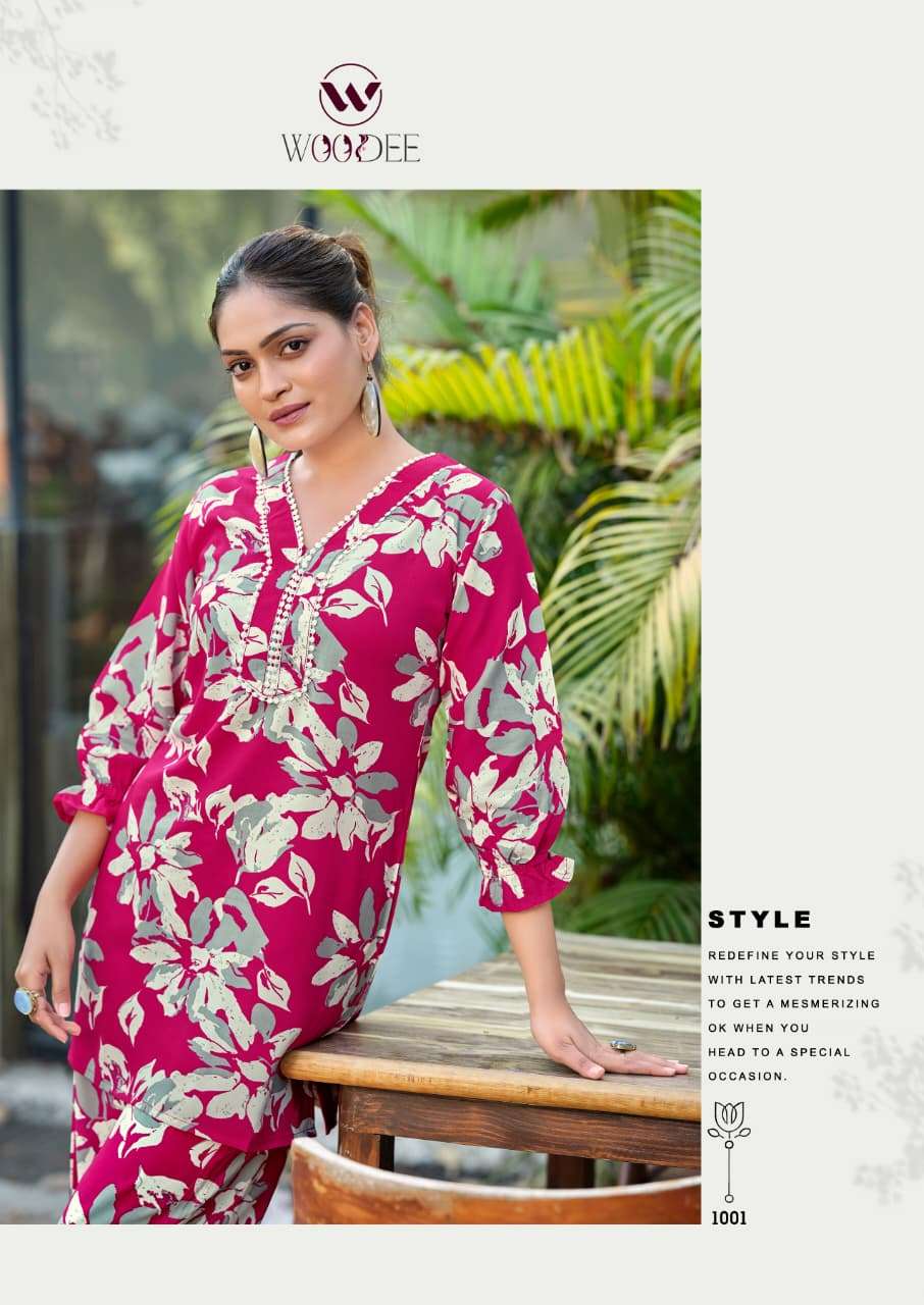 WOODEE BRAND LAUNCHING NEW RAYON CO-ORD SET PIHU CATALOG